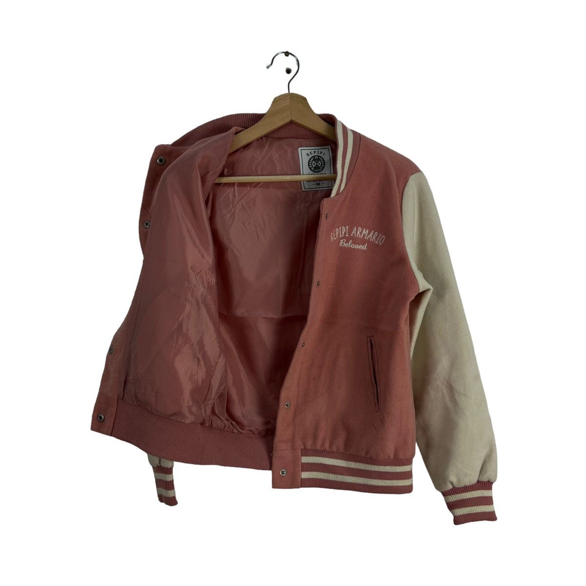 Japanese Brand VINTAGE VARSITY JACKET REPIPI ARMARIO JAPAN BIG LOGO Size US M / EU 48-50 / 2 - 10 Thumbnail