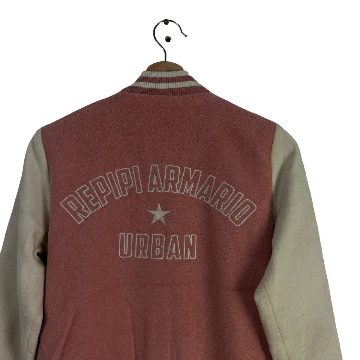 Japanese Brand VINTAGE VARSITY JACKET REPIPI ARMARIO JAPAN BIG LOGO Size US M / EU 48-50 / 2 - 9 Thumbnail