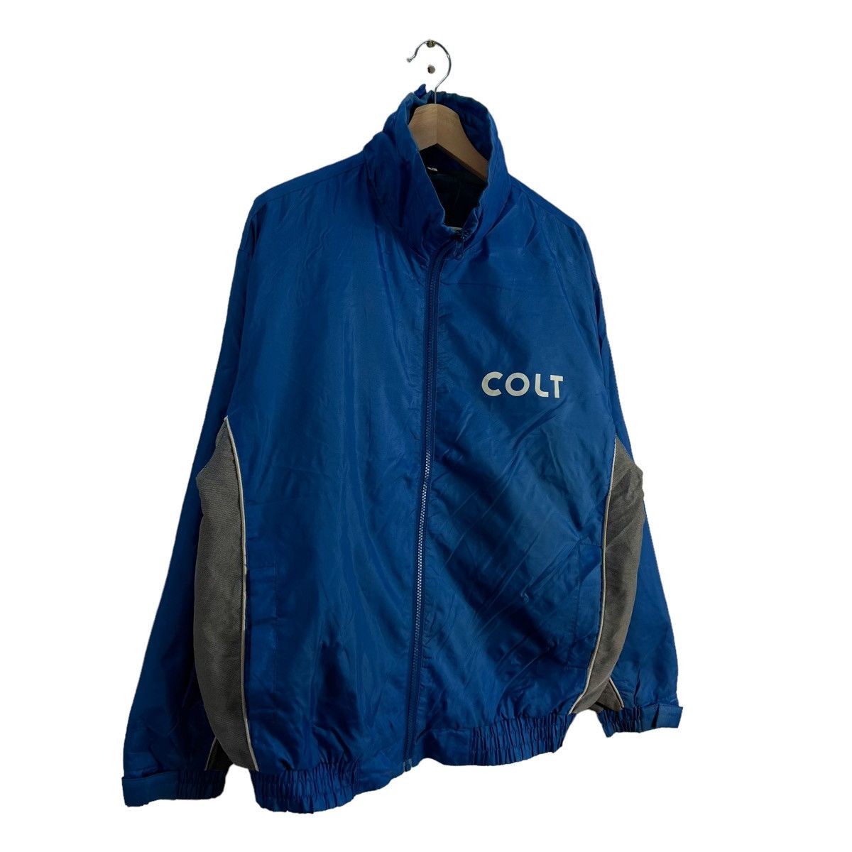 Japanese Brand VINTAGE COLT MITSUBISH. MITOR WORKERS WEAR BIG LOGO JACKET Size US L / EU 52-54 / 3 - 4 Thumbnail