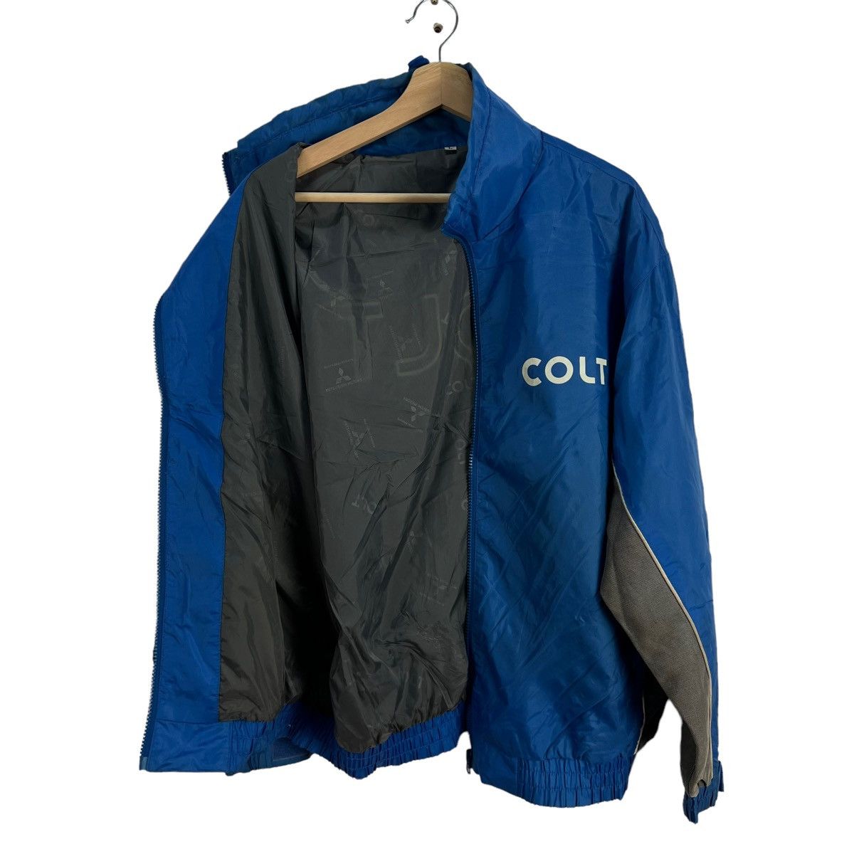 Japanese Brand VINTAGE COLT MITSUBISH. MITOR WORKERS WEAR BIG LOGO JACKET Size US L / EU 52-54 / 3 - 7 Thumbnail