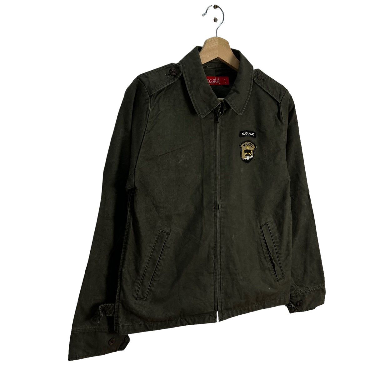 Japanese Brand VINTAGE MILITARY STYLE JACKET X GIRL JAPAN ZIPPER Size S / US 4 / IT 40 - 2 Thumbnail