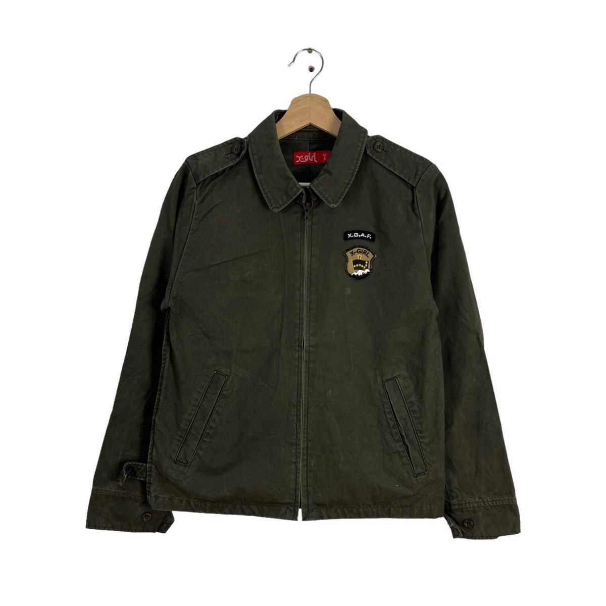 Japanese Brand VINTAGE MILITARY STYLE JACKET X GIRL JAPAN ZIPPER Size S / US 4 / IT 40 - 1 Thumbnail