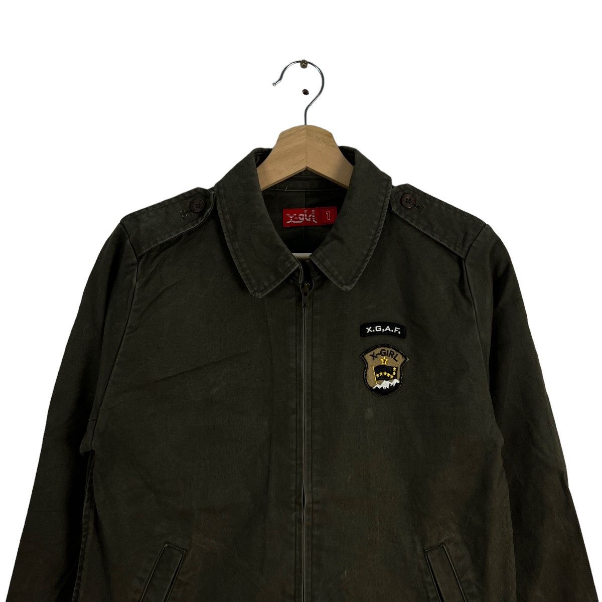 Japanese Brand VINTAGE MILITARY STYLE JACKET X GIRL JAPAN ZIPPER Size S / US 4 / IT 40 - 4 Thumbnail