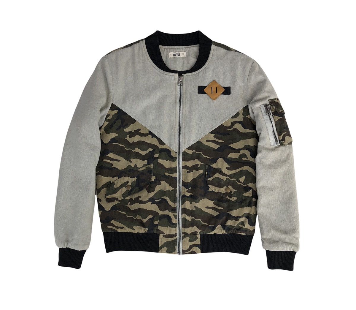 Vintage ABM Camo Design lined Quilted Bomber Jacket Size US M / EU 48-50 / 2 - 5 Thumbnail