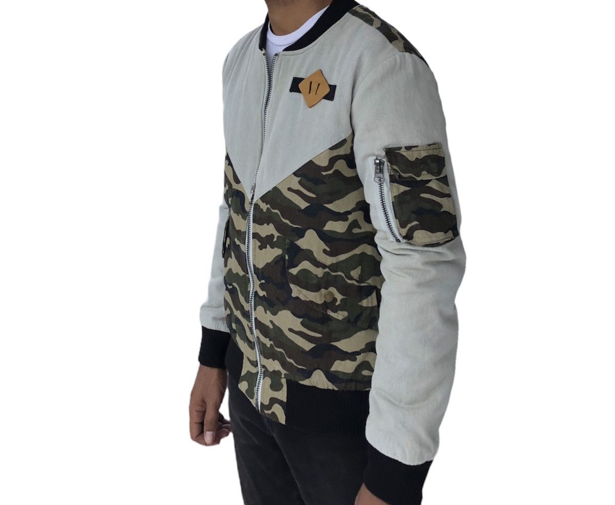 Vintage ABM Camo Design lined Quilted Bomber Jacket Size US M / EU 48-50 / 2 - 2 Thumbnail