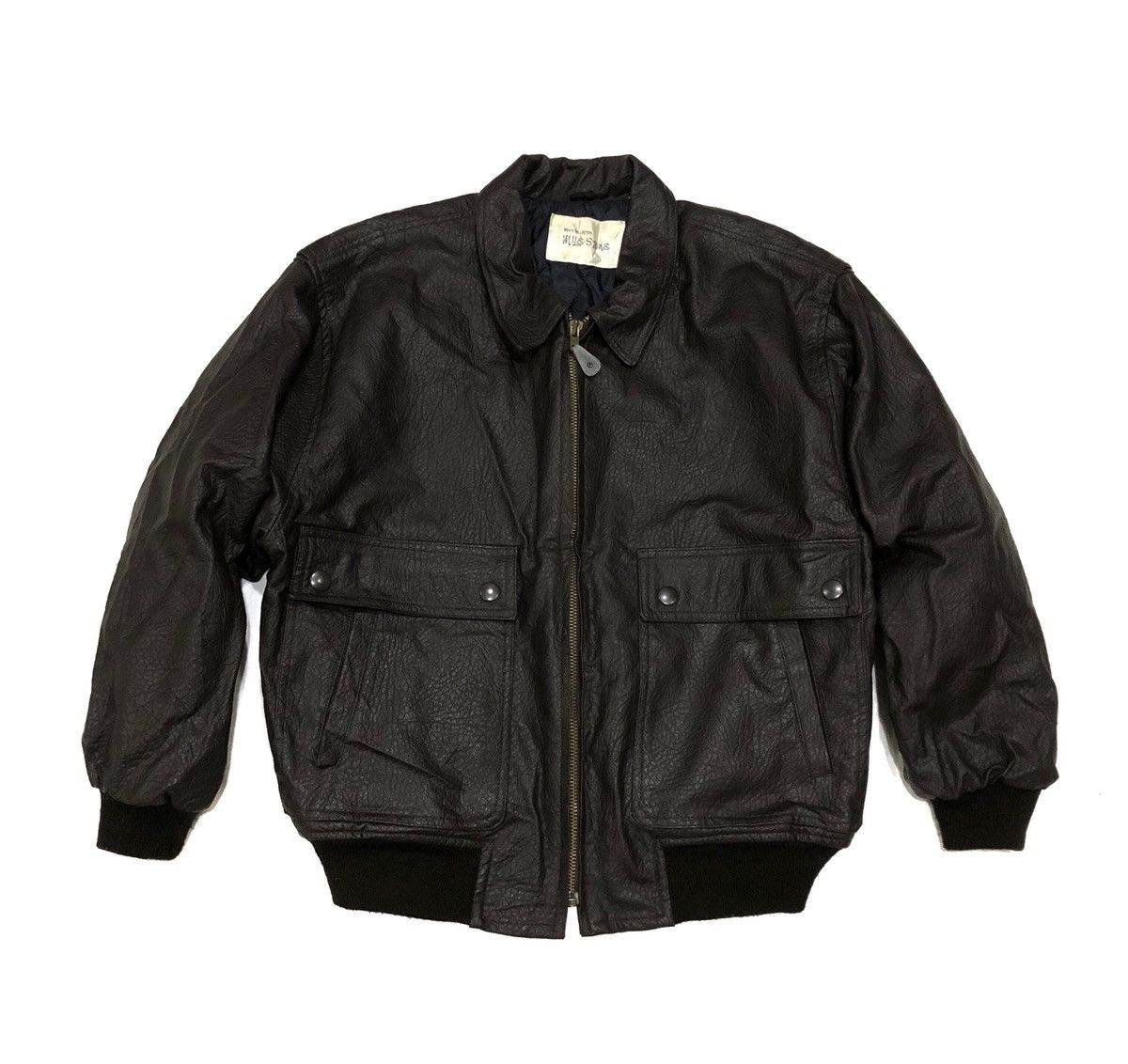 image of Bomber Jacket x Milestone Vintage Milestone Flight Bombers Jacket Style in Dark Brown (Size Medium)