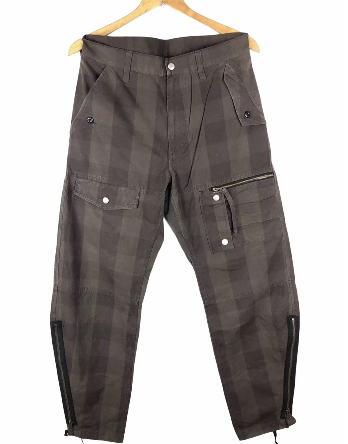 Japanese Brand PPFM Multi-pocket Tactical Bondage Parachute Pants Size US 30 / EU 46 - 1 Thumbnail