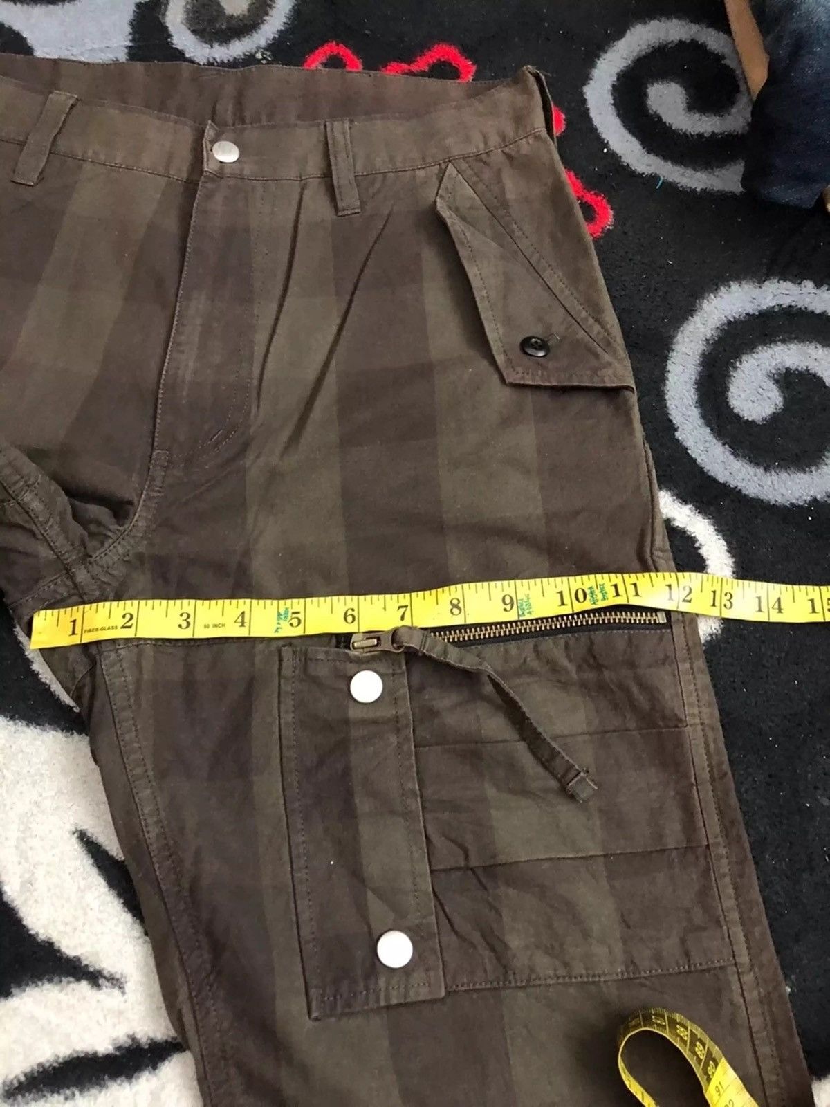 Japanese Brand PPFM Multi-pocket Tactical Bondage Parachute Pants Size US 30 / EU 46 - 9 Thumbnail