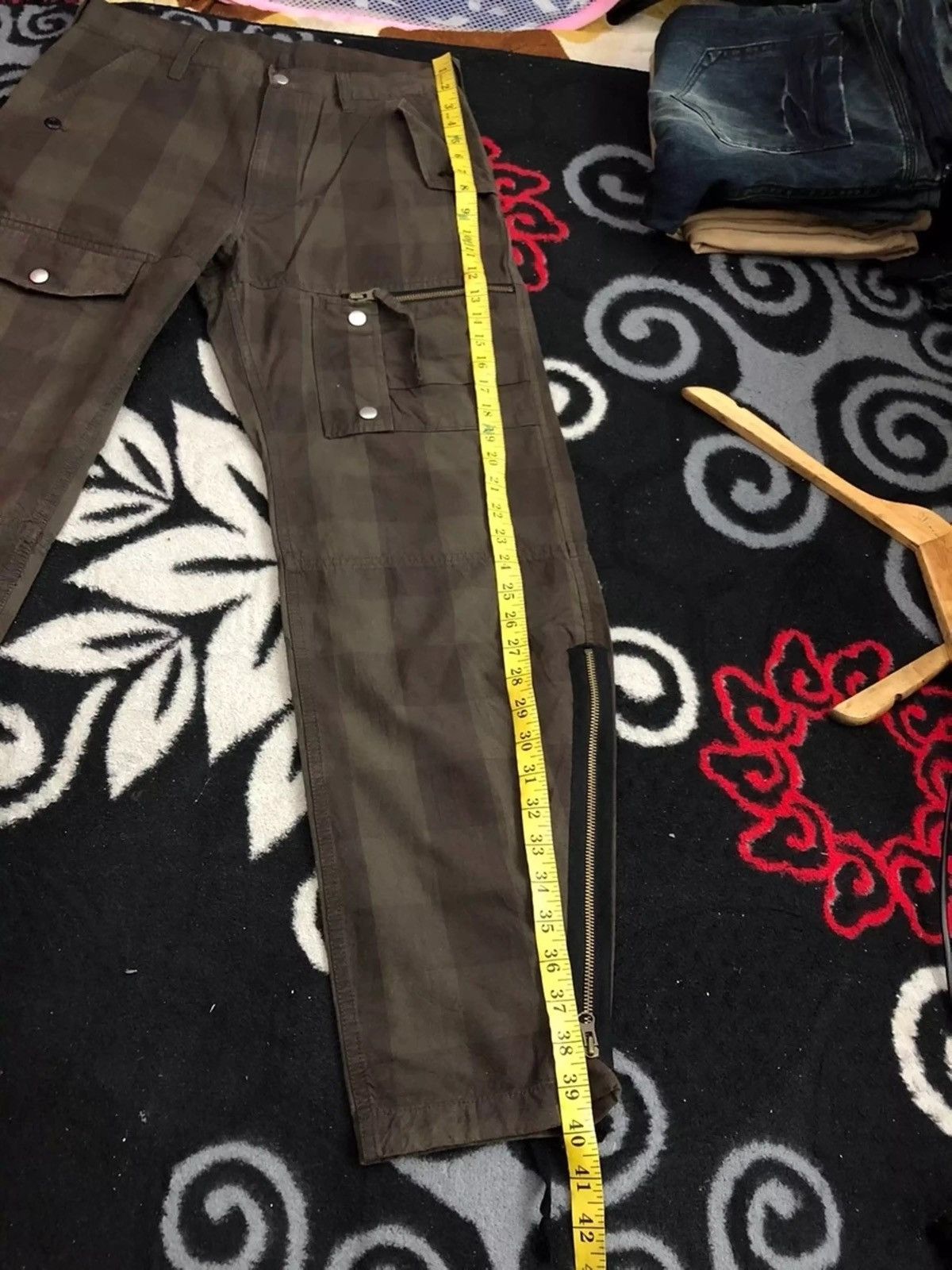 Japanese Brand PPFM Multi-pocket Tactical Bondage Parachute Pants Size US 30 / EU 46 - 14 Thumbnail