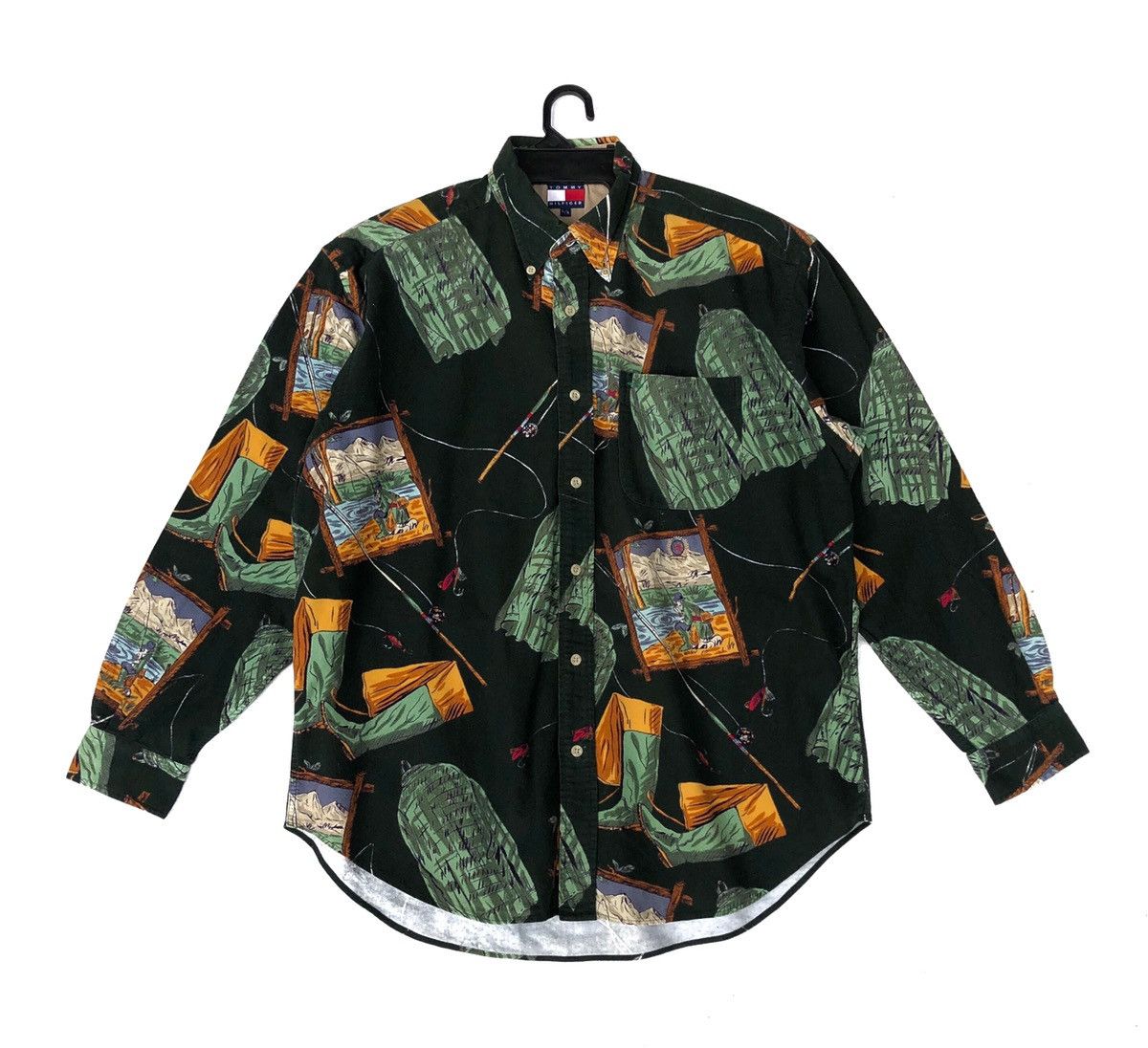 Tommy Hilfiger Tommy Hilfiger Fisherman Button Down Long Sleeves Shirt Size US L / EU 52-54 / 3 - 1 Thumbnail