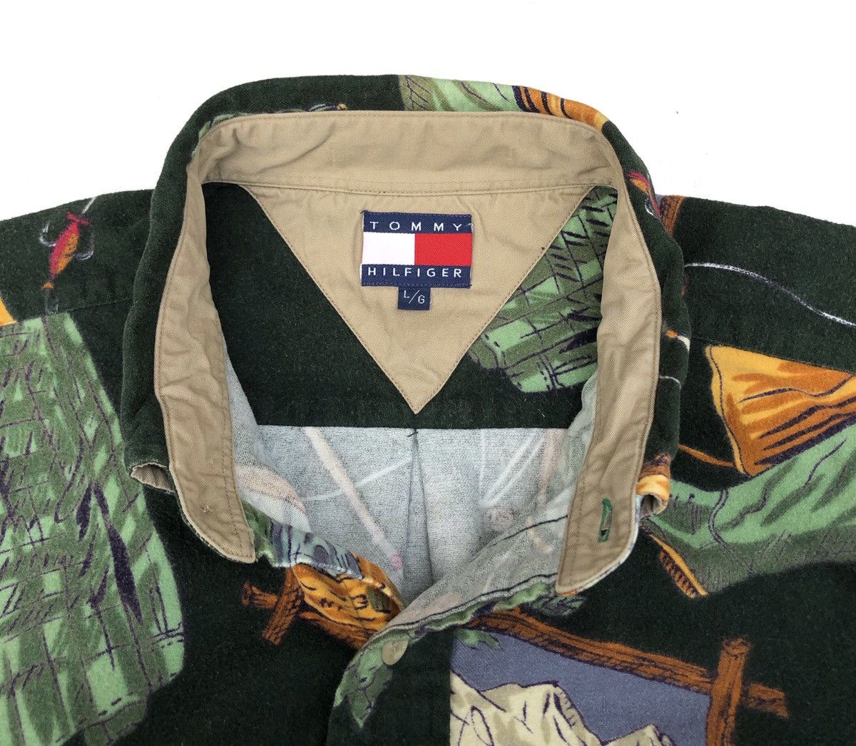 Tommy Hilfiger Tommy Hilfiger Fisherman Button Down Long Sleeves Shirt Size US L / EU 52-54 / 3 - 8 Thumbnail