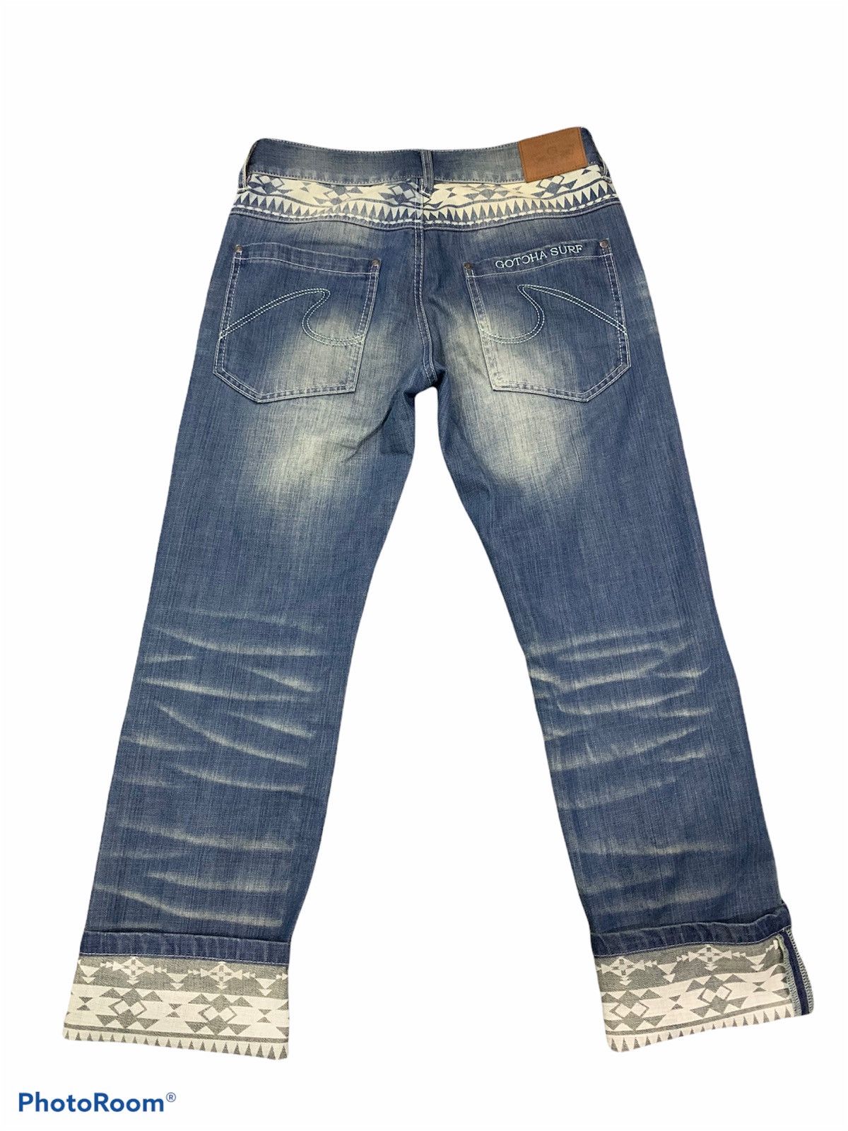 Gotcha × Japanese Brand × Vintage Vintage Gotcha Surf Denim Classic Tattoo Design Size US 32 / EU 48 - 1 Thumbnail