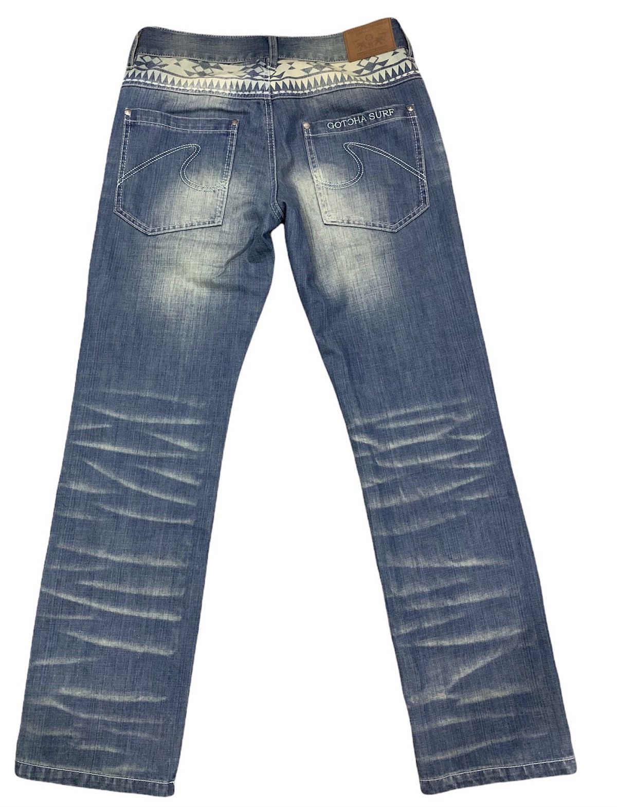 Gotcha × Japanese Brand × Vintage Vintage Gotcha Surf Denim Classic Tattoo Design Size US 32 / EU 48 - 3 Thumbnail