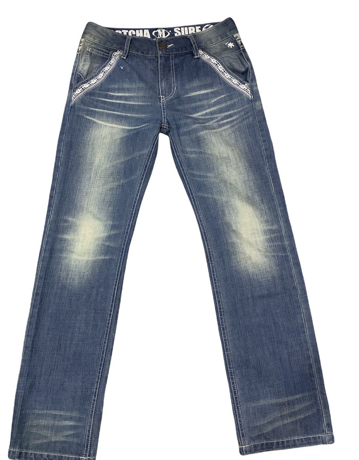 Gotcha × Japanese Brand × Vintage Vintage Gotcha Surf Denim Classic Tattoo Design Size US 32 / EU 48 - 2 Thumbnail