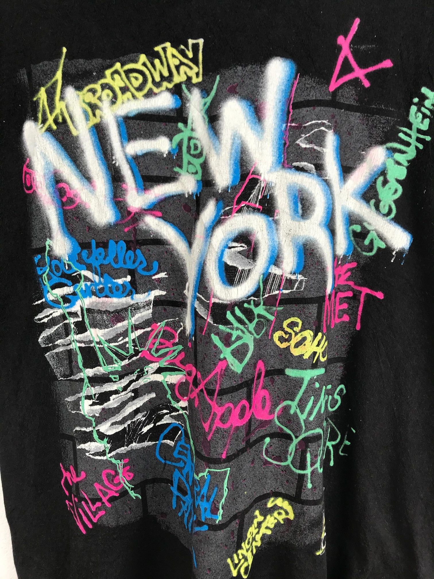 Vintage Vintage 90s Wild Oat New York Tshirt Size US L / EU 52-54 / 3 - 3 Thumbnail