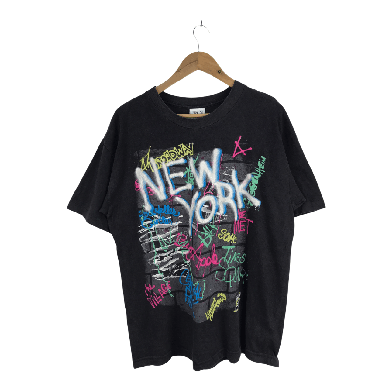Vintage Vintage 90s Wild Oat New York Tshirt Size US L / EU 52-54 / 3 - 1 Thumbnail