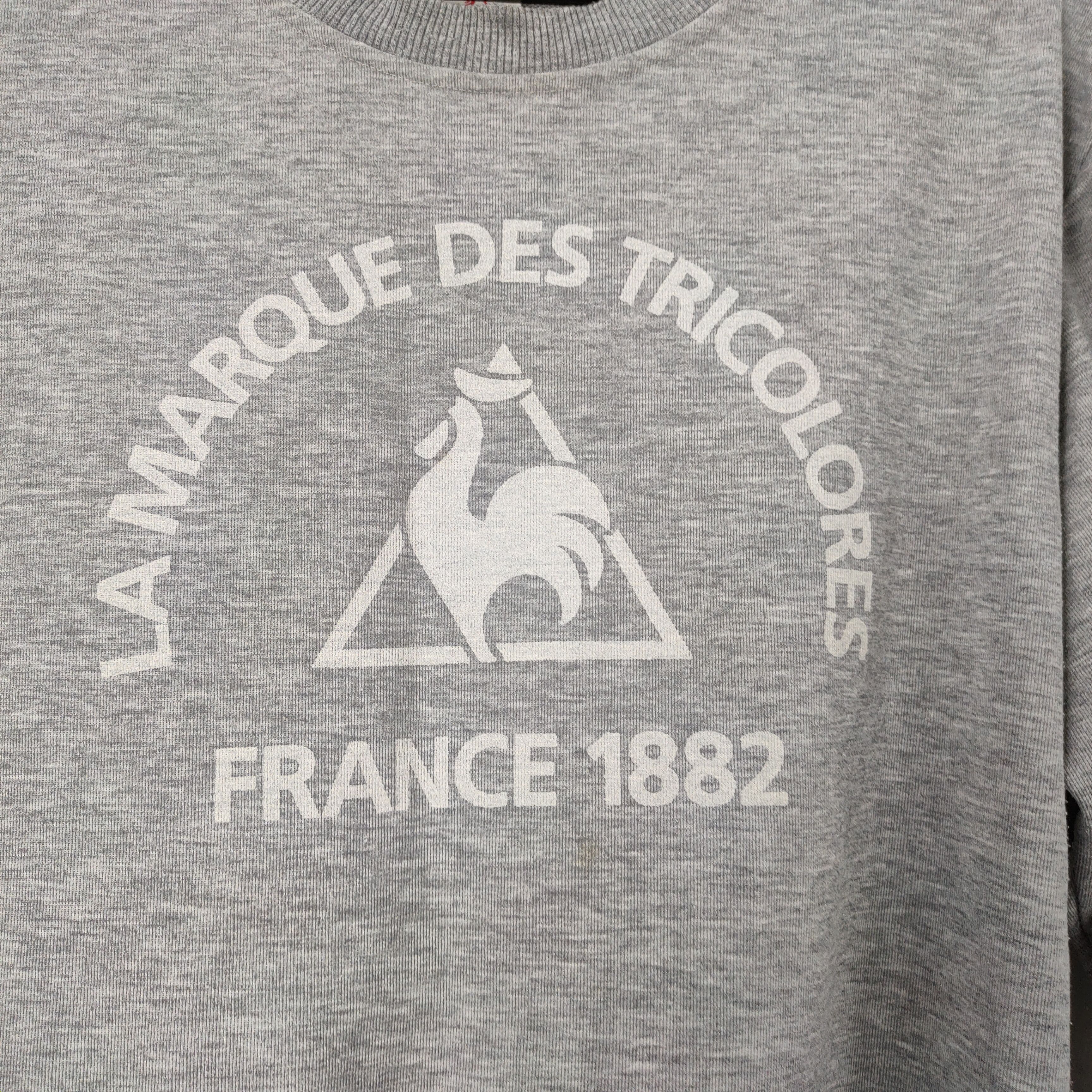 Vintage Le Coq Sportif Big Logo Sweatshirt Size US L / EU 52-54 / 3 - 3 Thumbnail