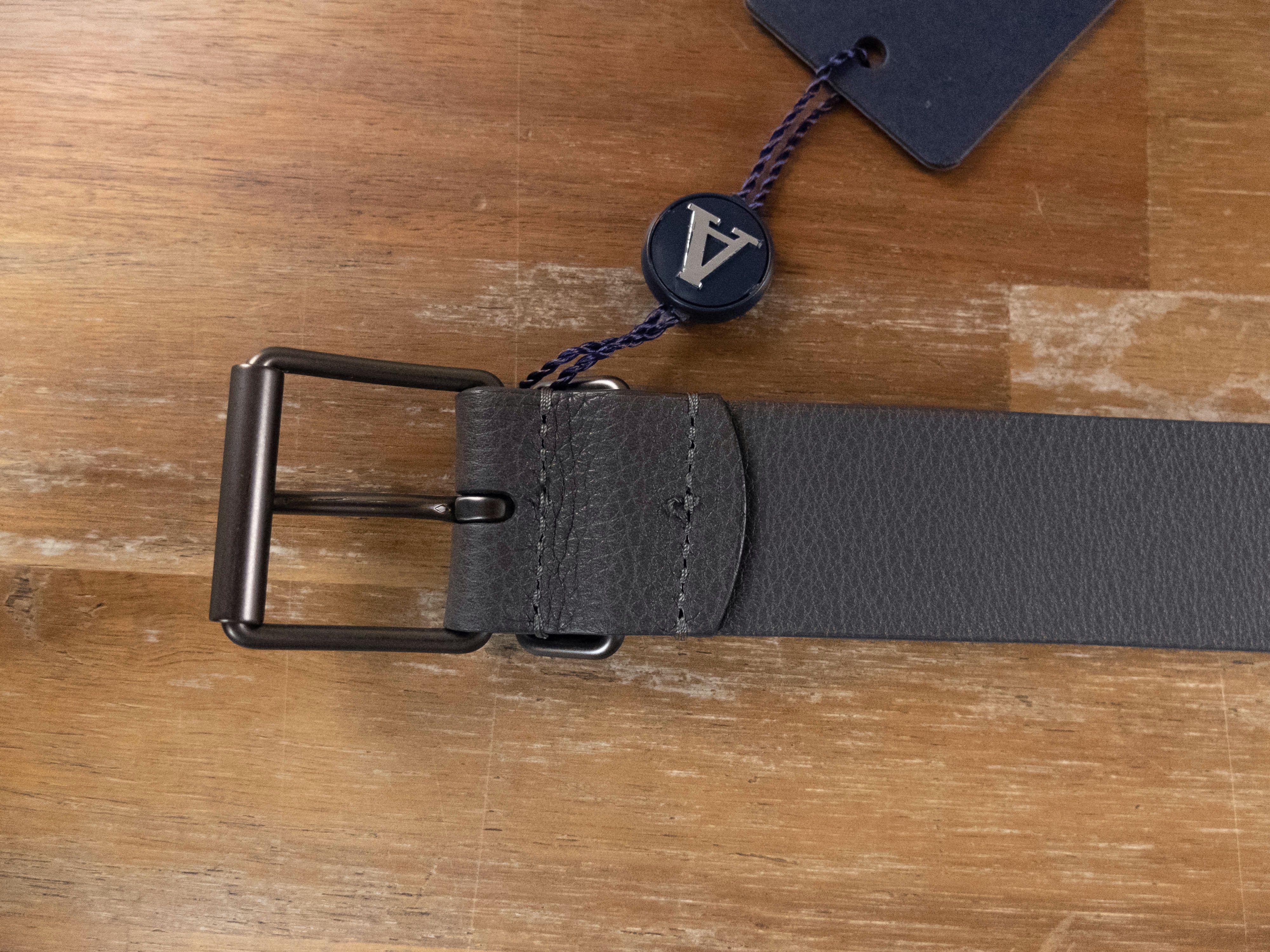 Andersons ANDERSON'S gray leather belt Size 110 fits size 43-44 waist Size 44 - 4 Thumbnail