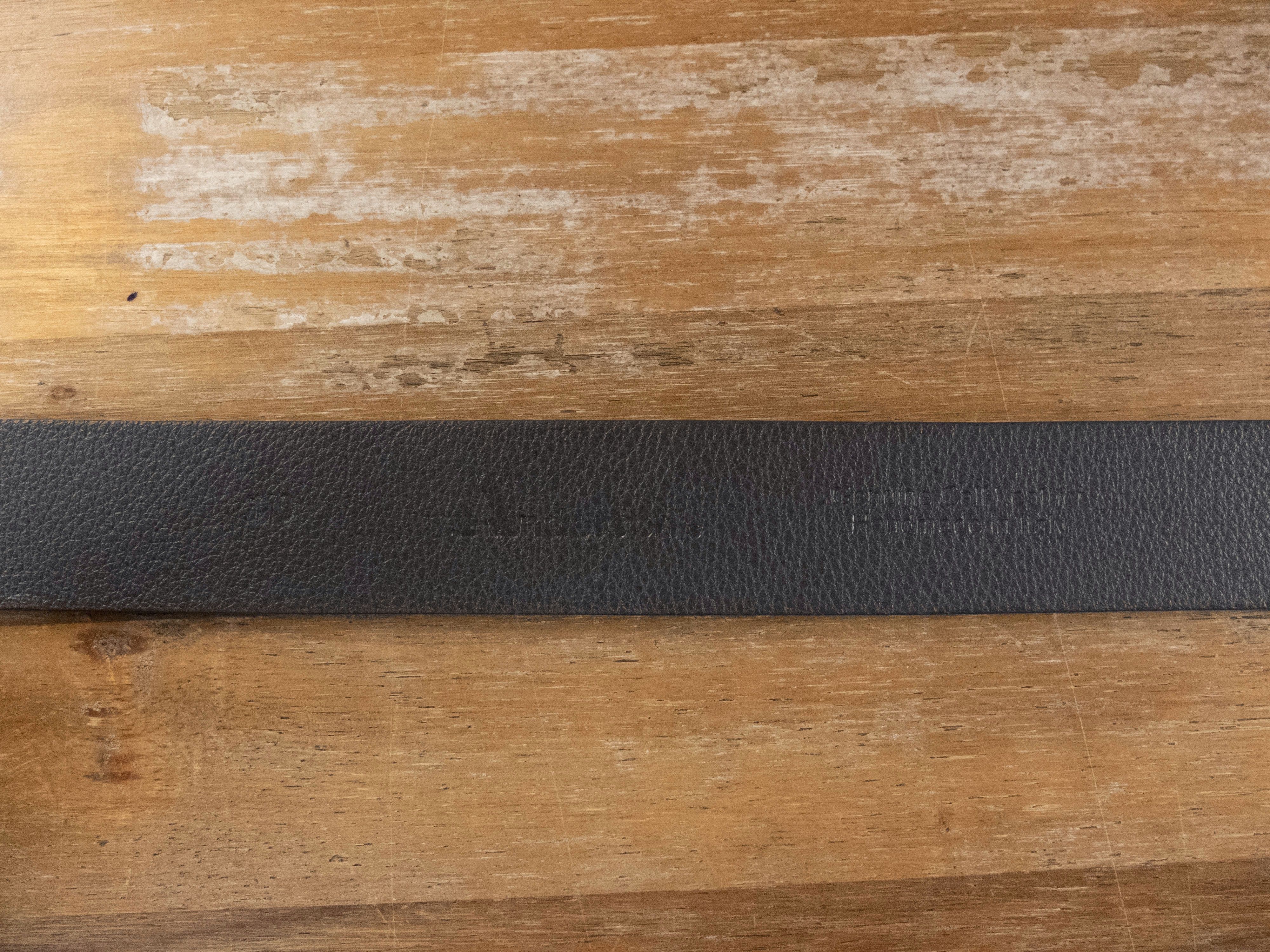 Andersons ANDERSON'S gray leather belt Size 110 fits size 43-44 waist Size 44 - 5 Thumbnail