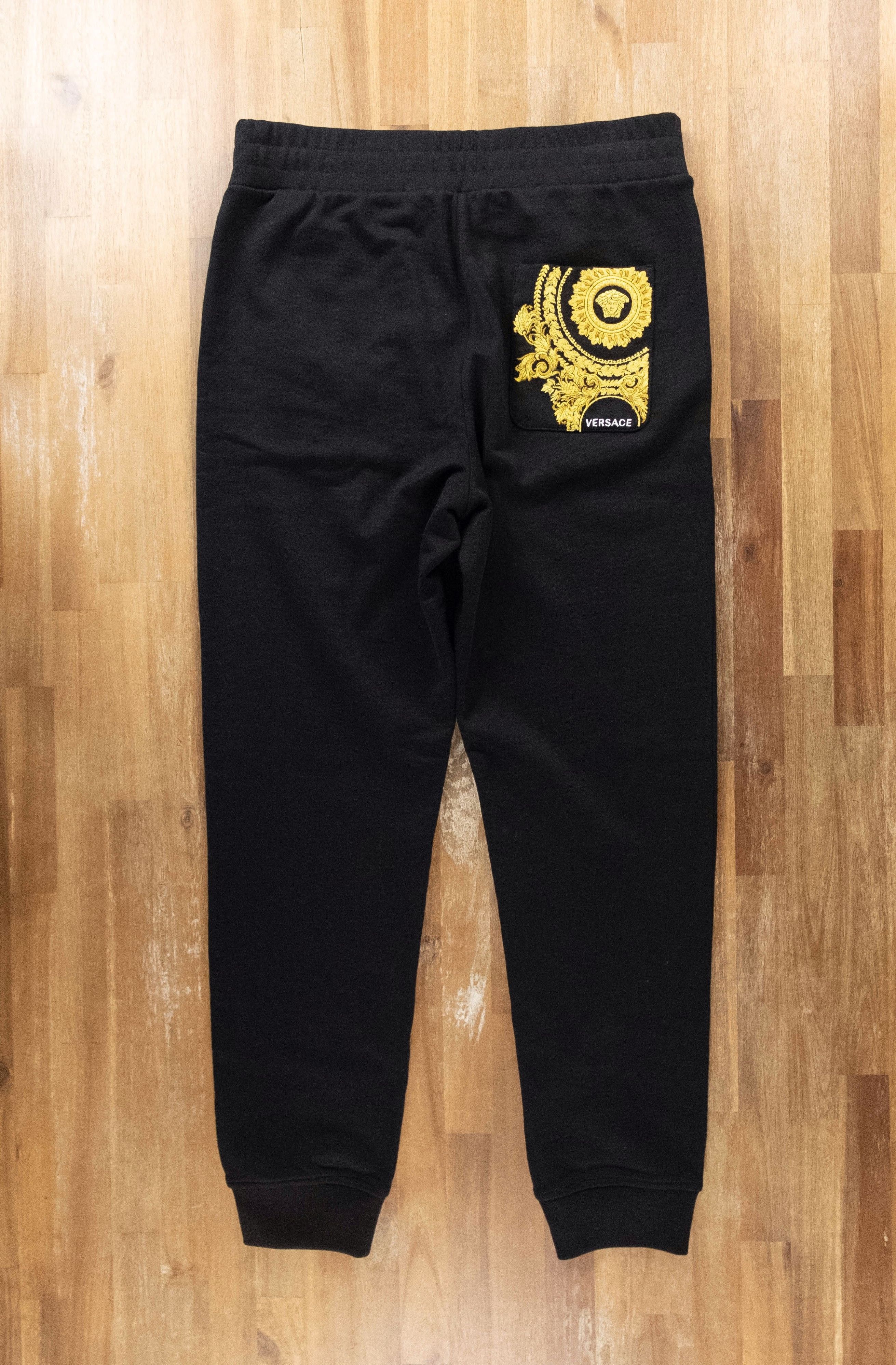 Versace VERSACE black gold Medusa embroider track sweatpants Large Size US 34 / EU 50 - 5 Thumbnail