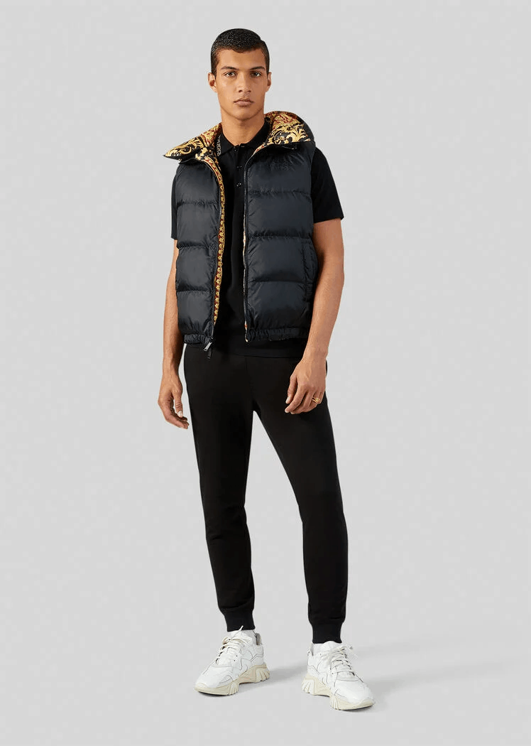 Versace VERSACE black gold Medusa embroider track sweatpants Large Size US 34 / EU 50 - 4 Thumbnail