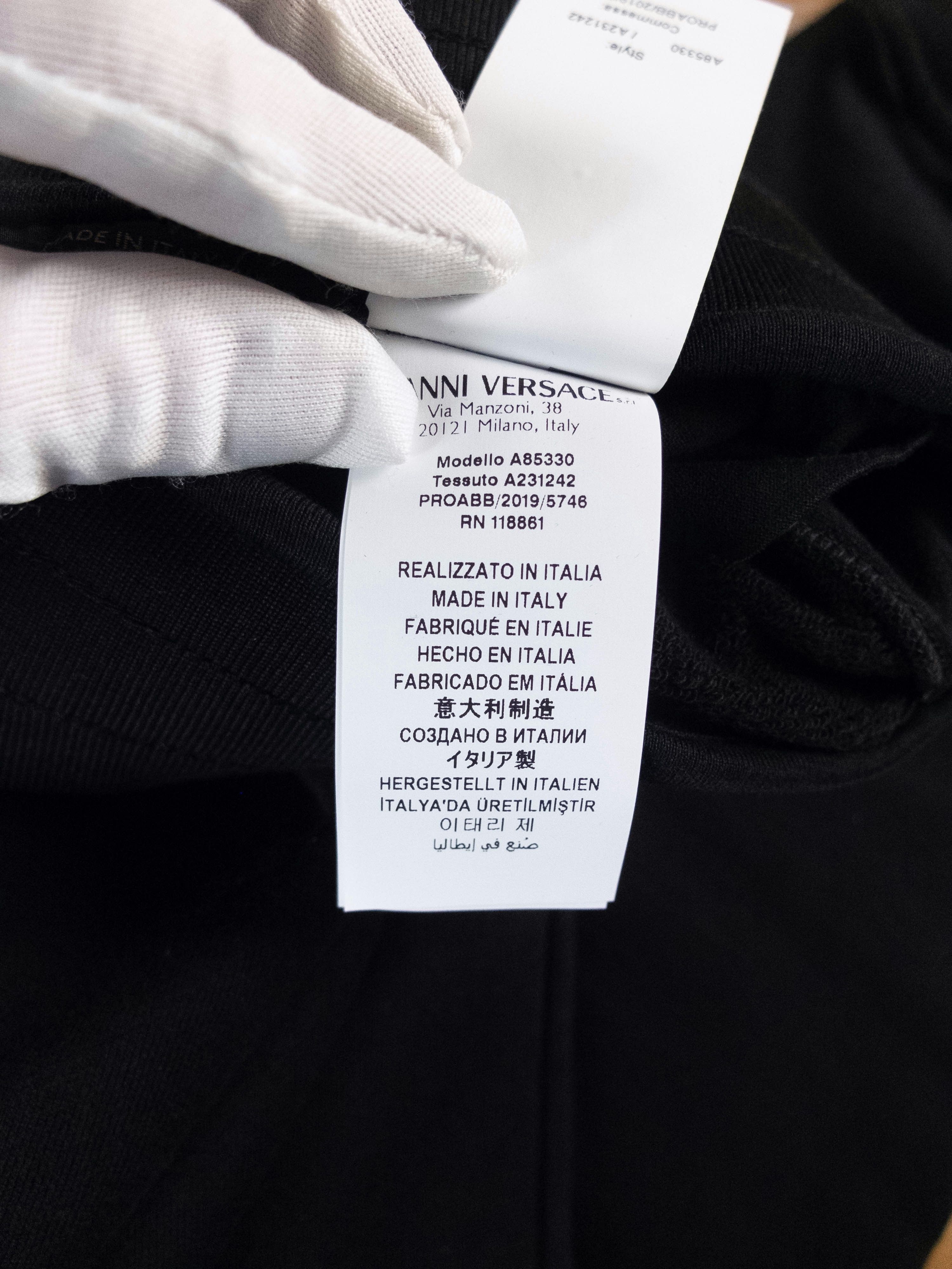 Versace VERSACE black gold Medusa embroider track sweatpants Large Size US 34 / EU 50 - 9 Thumbnail