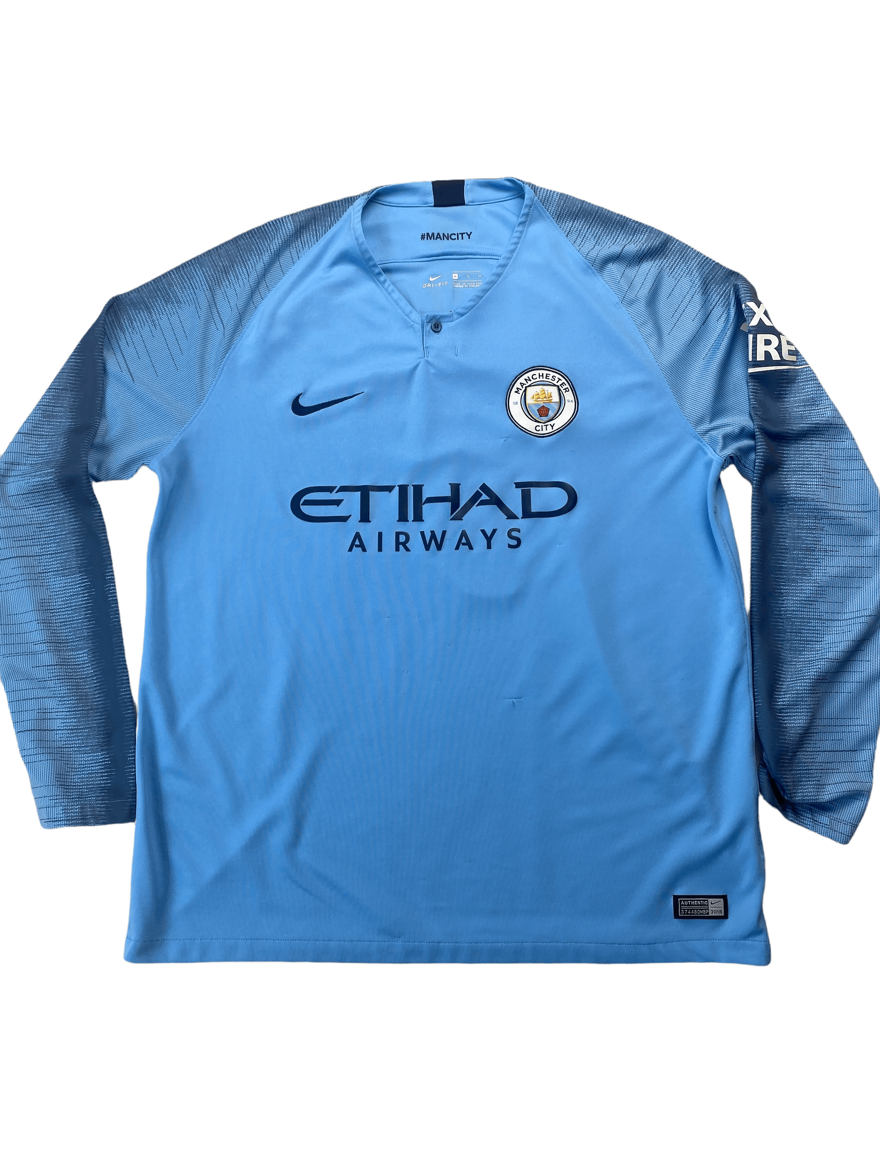 Nike Manchester city Jersey Soccer Kit 2016 Sterling Size US XL / EU 56 / 4 - 1 Thumbnail
