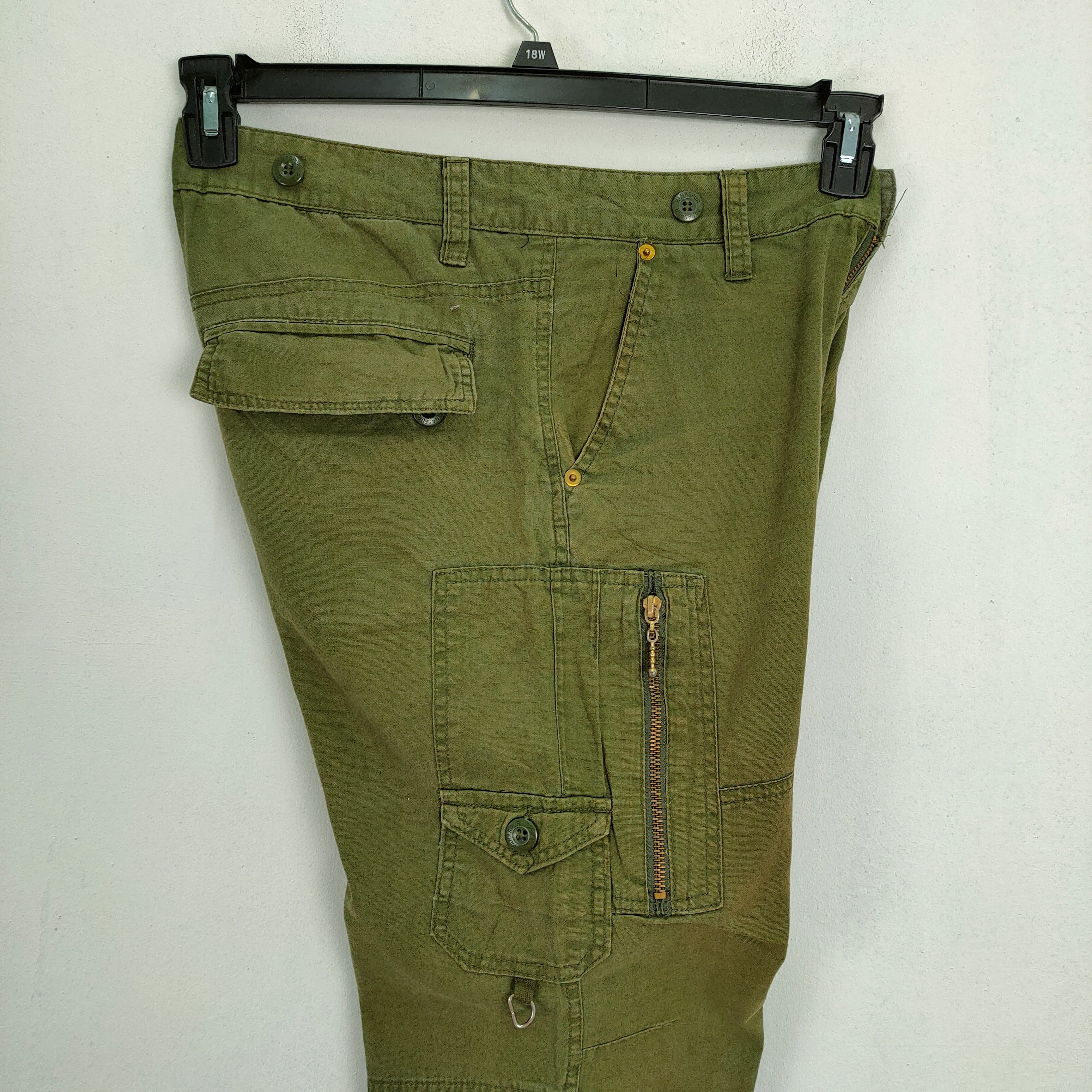 Japanese Brand PANASUPUR FADED CARGO PANTS MULTIPOCKET TACTICAL Size US 30 / EU 46 - 12 Thumbnail
