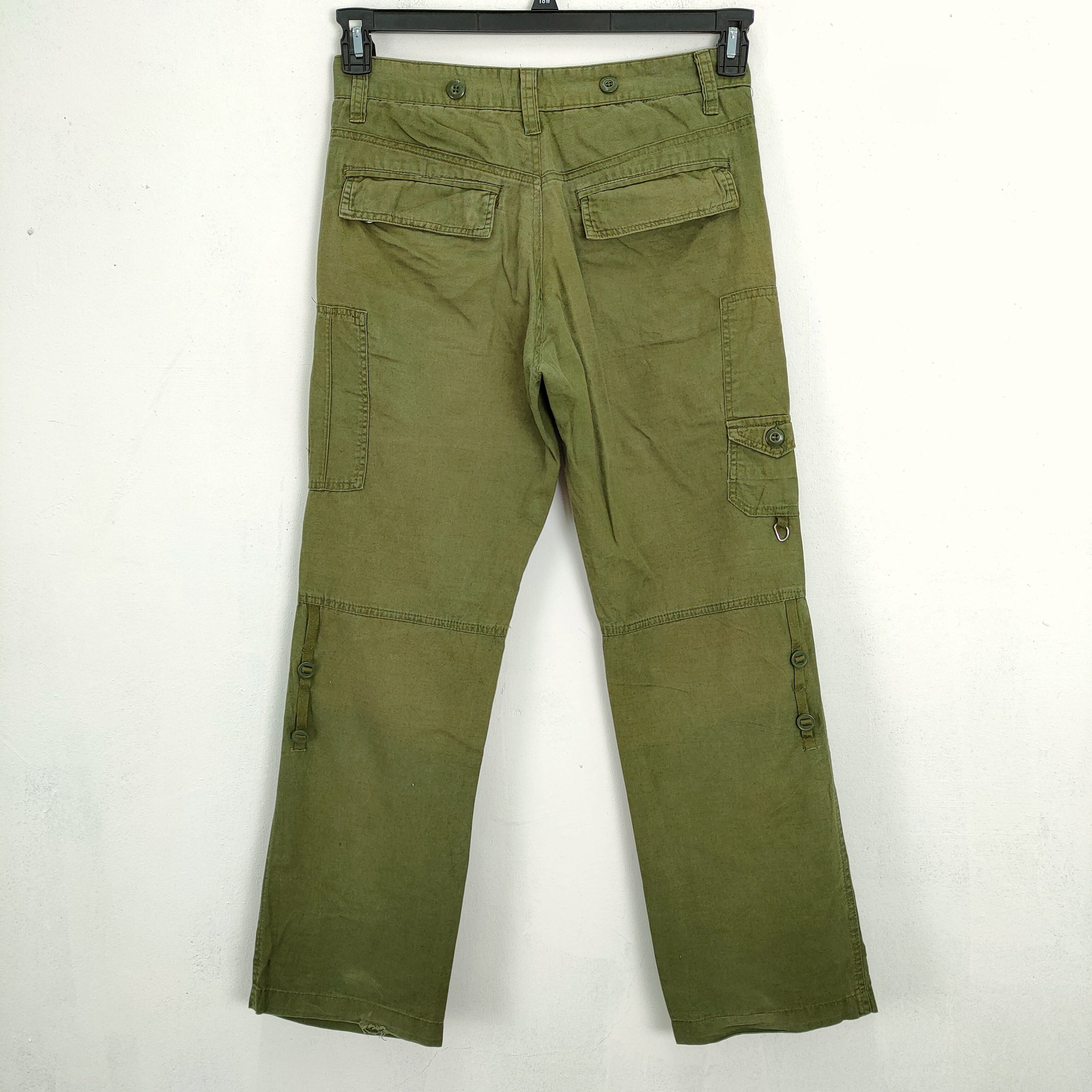 Japanese Brand PANASUPUR FADED CARGO PANTS MULTIPOCKET TACTICAL Size US 30 / EU 46 - 8 Thumbnail