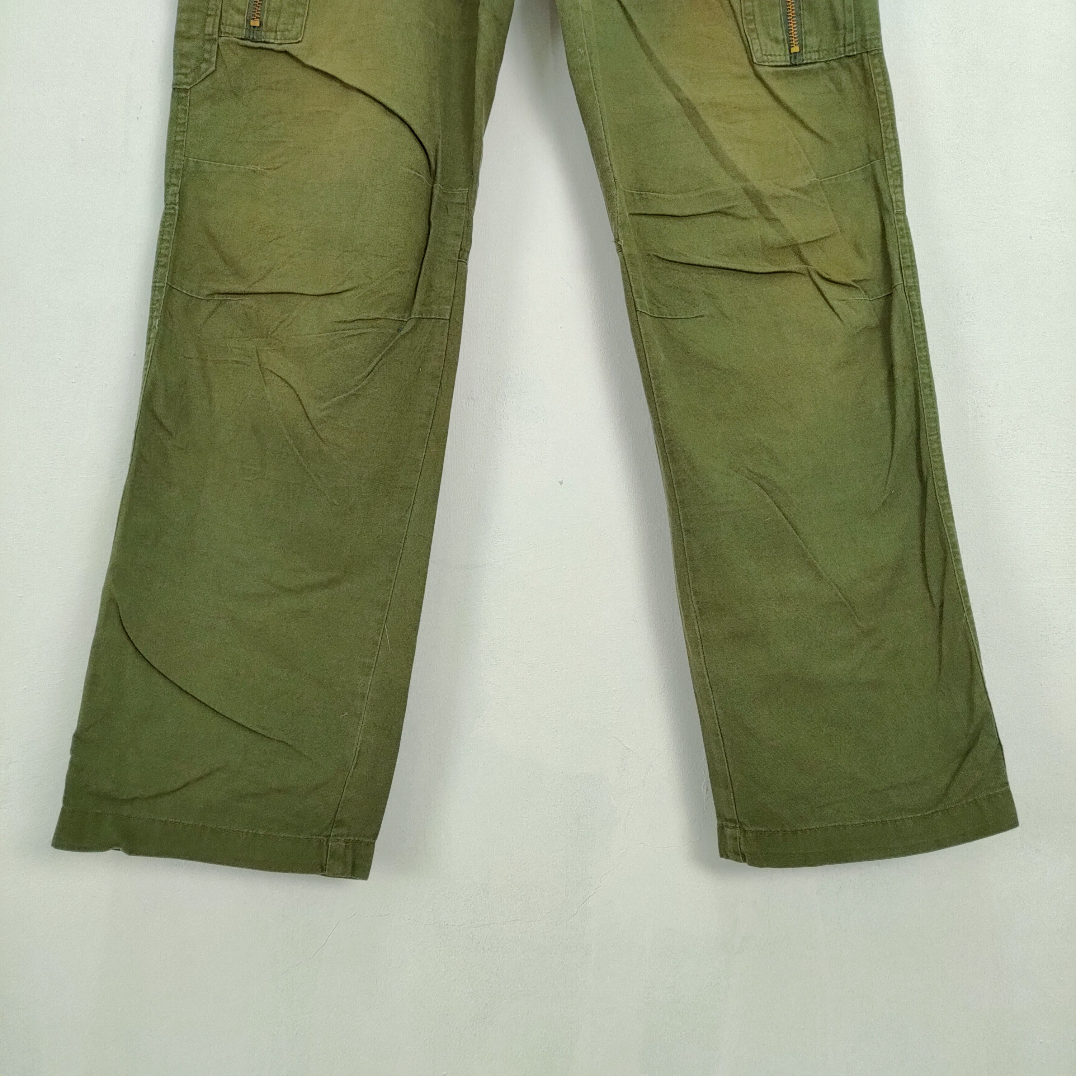 Japanese Brand PANASUPUR FADED CARGO PANTS MULTIPOCKET TACTICAL Size US 30 / EU 46 - 3 Thumbnail