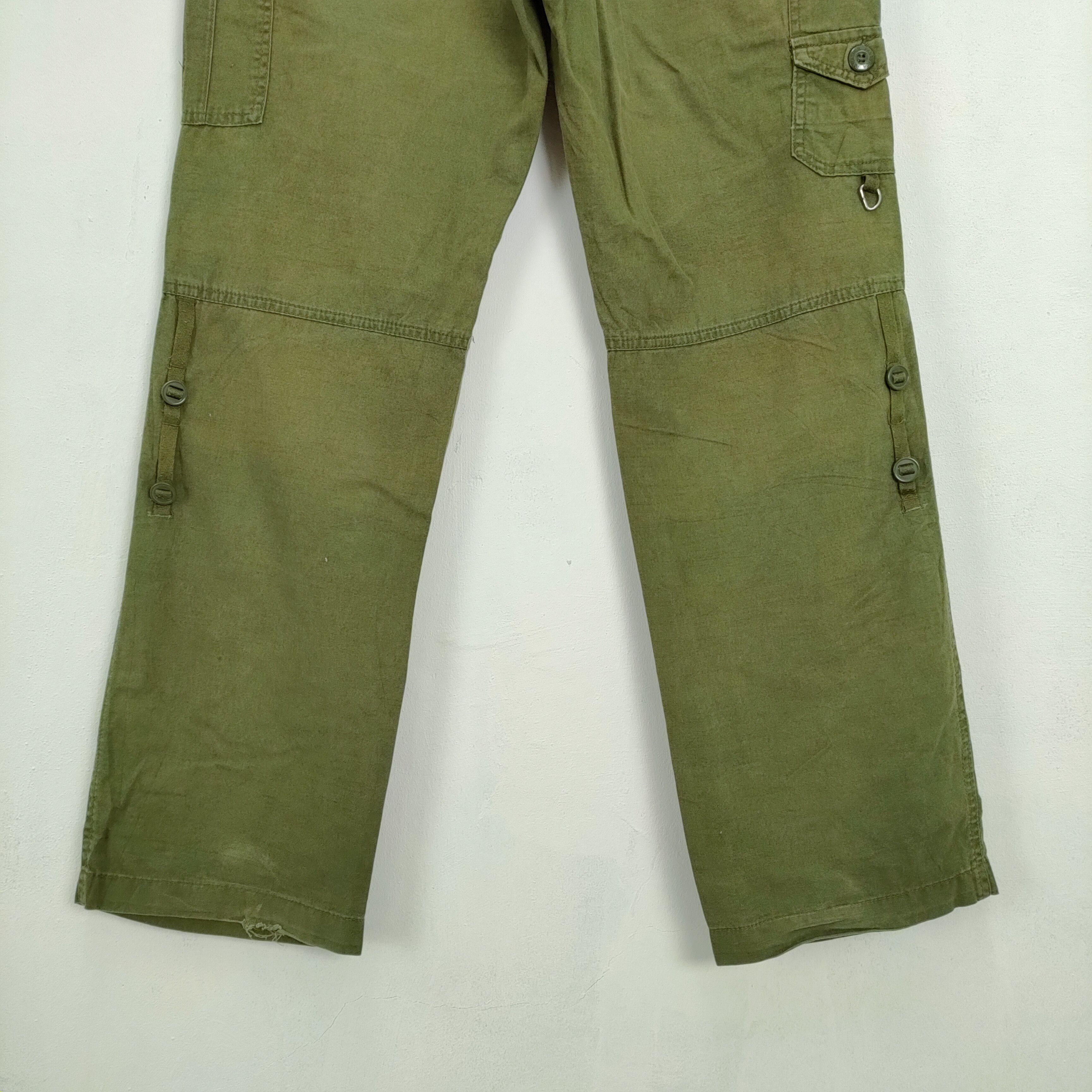 Japanese Brand PANASUPUR FADED CARGO PANTS MULTIPOCKET TACTICAL Size US 30 / EU 46 - 10 Thumbnail