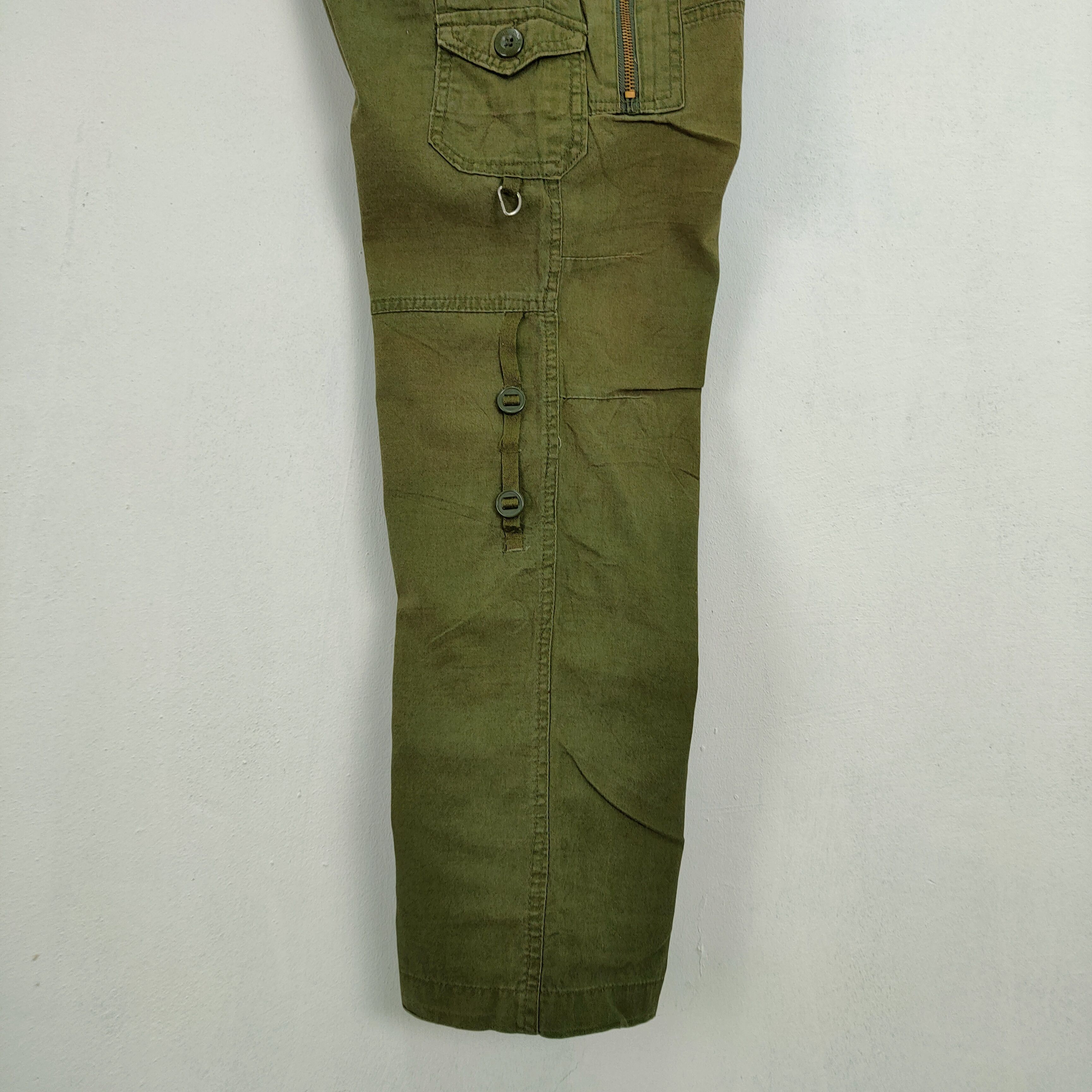Japanese Brand PANASUPUR FADED CARGO PANTS MULTIPOCKET TACTICAL Size US 30 / EU 46 - 13 Thumbnail