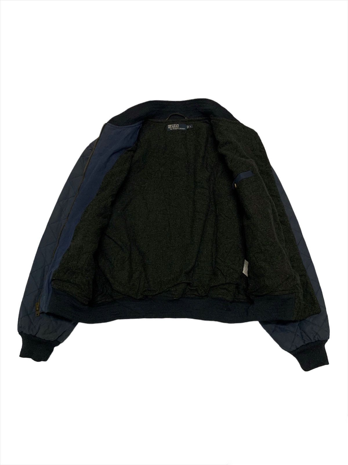Polo Ralph Lauren Rare RL Polo Ralph Lauren Quilted Lining Wool Bomber Jacket Size US L / EU 52-54 / 3 - 3 Thumbnail