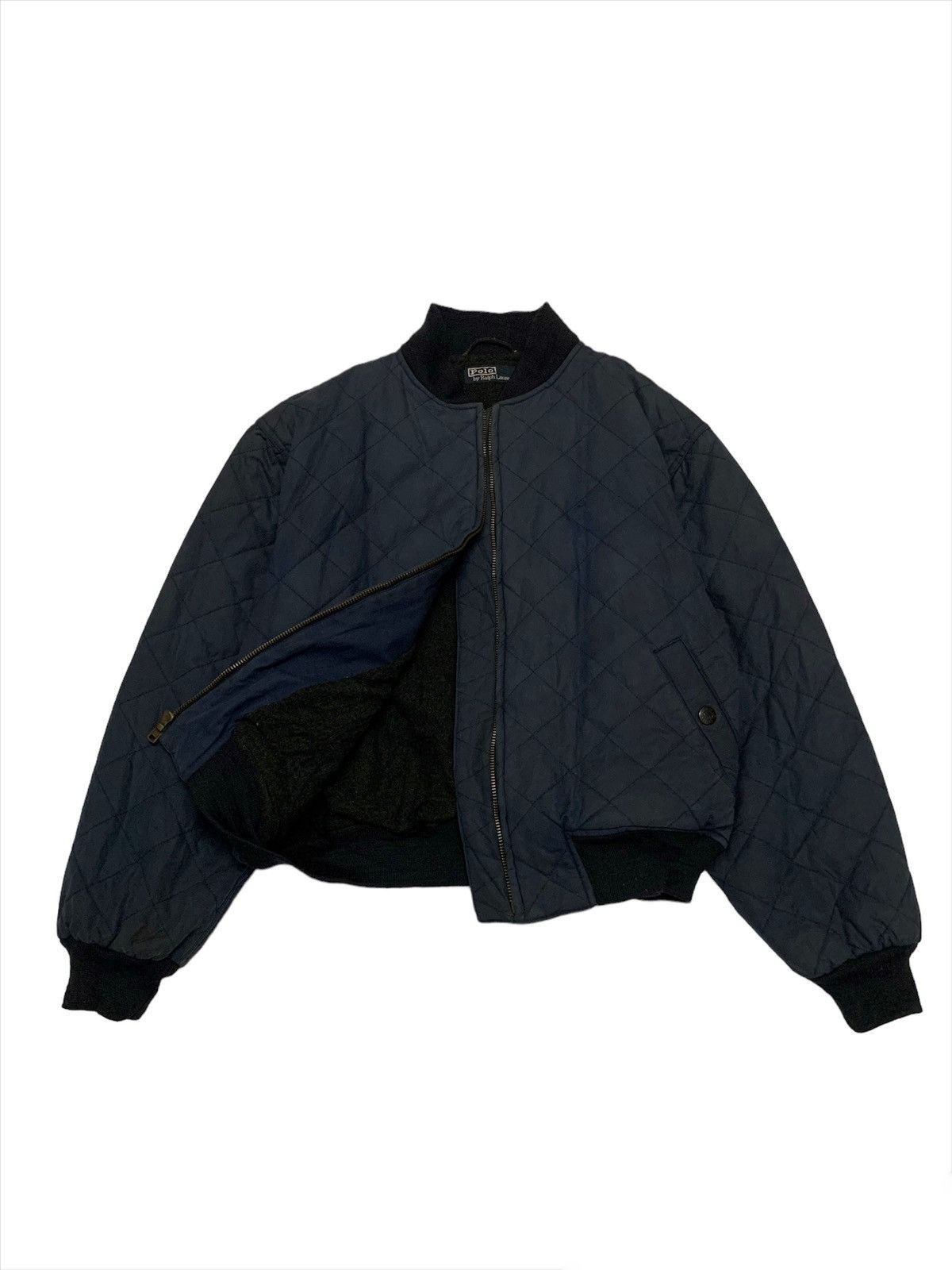Polo Ralph Lauren Rare RL Polo Ralph Lauren Quilted Lining Wool Bomber Jacket Size US L / EU 52-54 / 3 - 1 Thumbnail