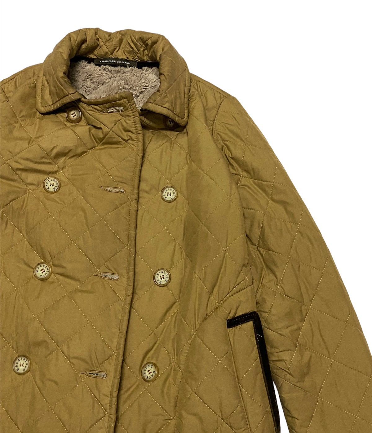 Mackintosh Rare Mackintosh Quilted Lining Sherpa Brown Jacket Size XS / US 0-2 / IT 36-38 - 5 Thumbnail
