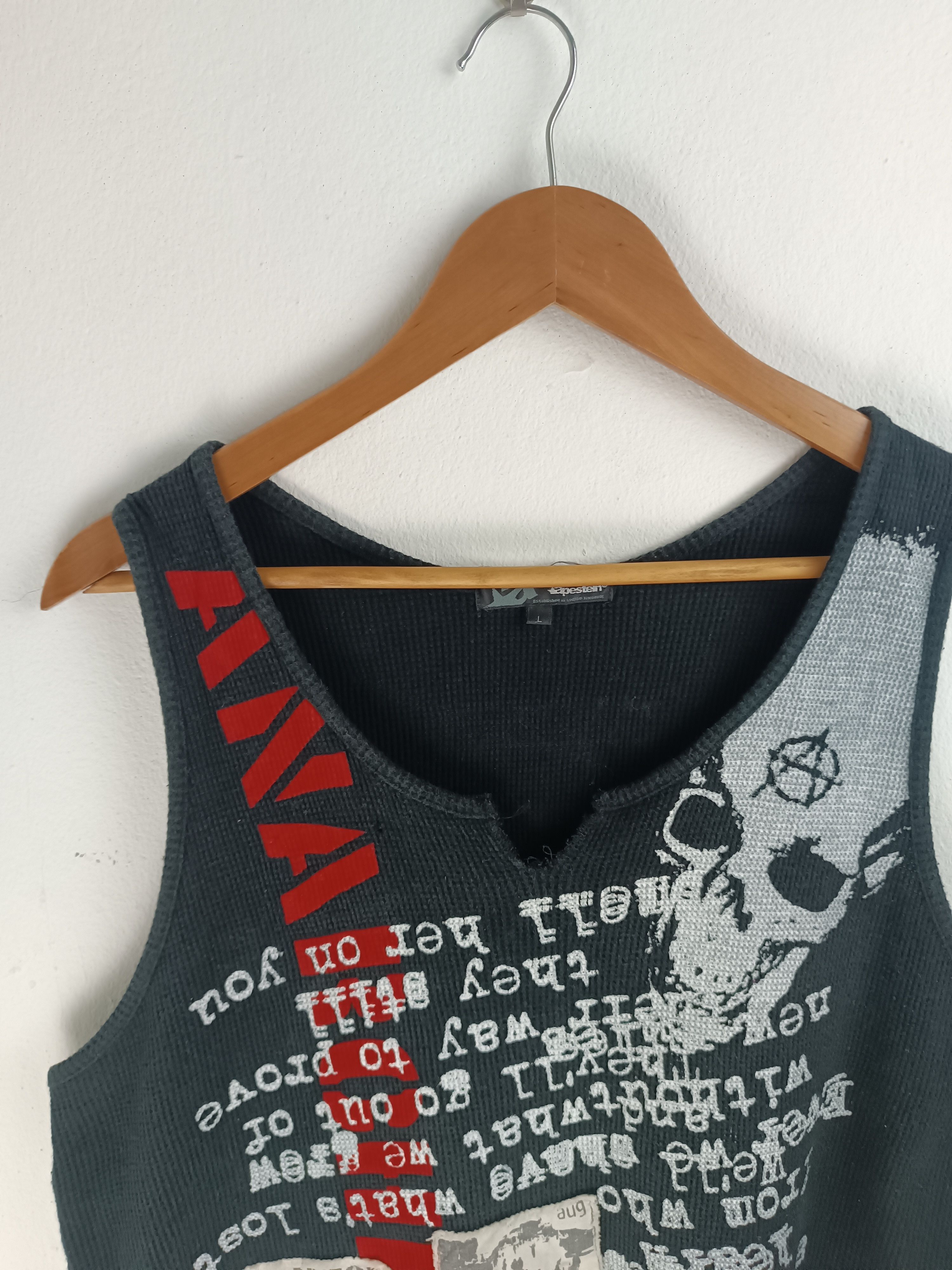 Japanese Brand RARE🔥VTG APESTEIN ANARCHISM RIOT SKULL LGB PUNK INTHEATTIC Size US L / EU 52-54 / 3 - 5 Thumbnail