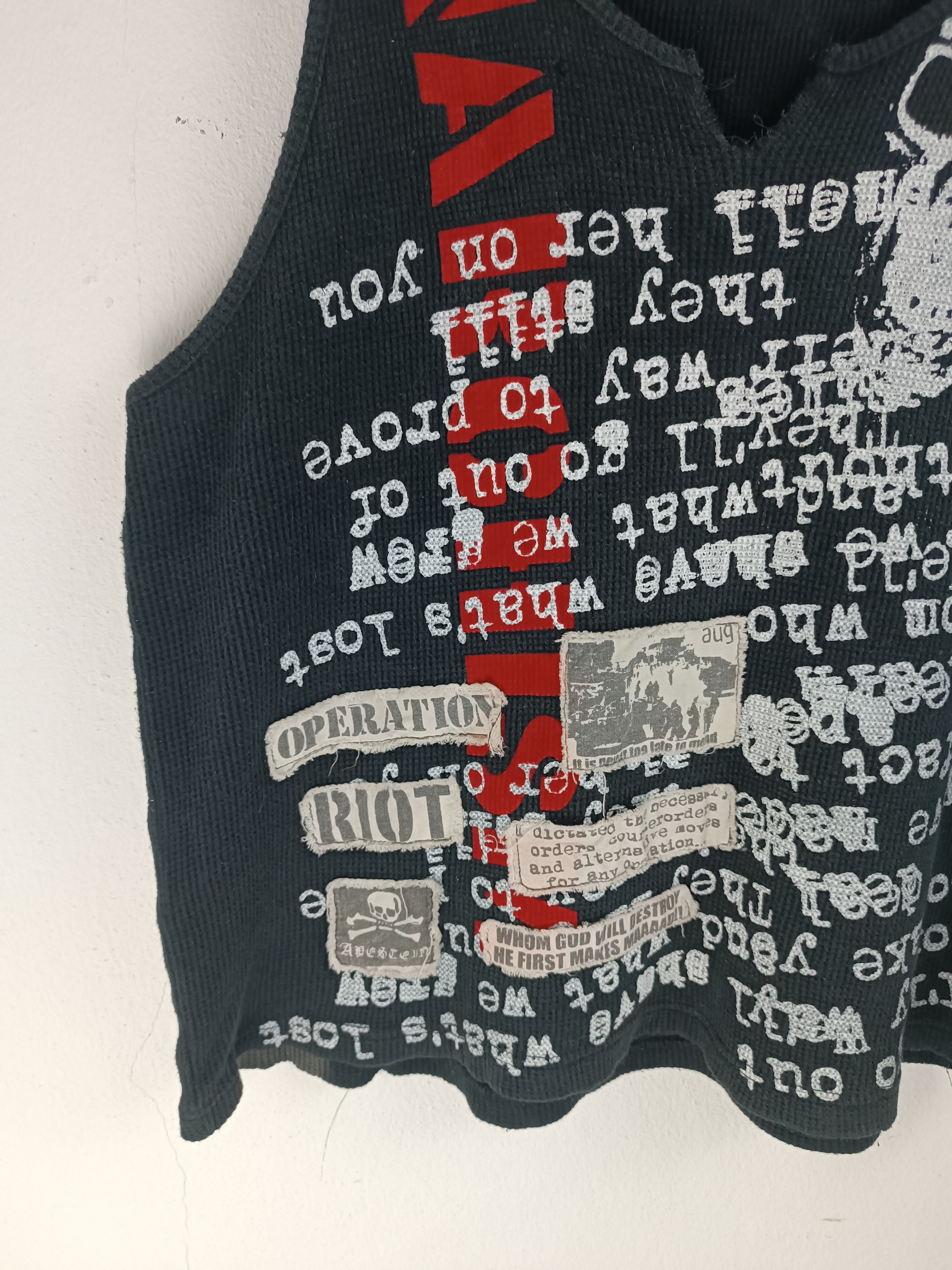 Japanese Brand RARE🔥VTG APESTEIN ANARCHISM RIOT SKULL LGB PUNK INTHEATTIC Size US L / EU 52-54 / 3 - 6 Thumbnail