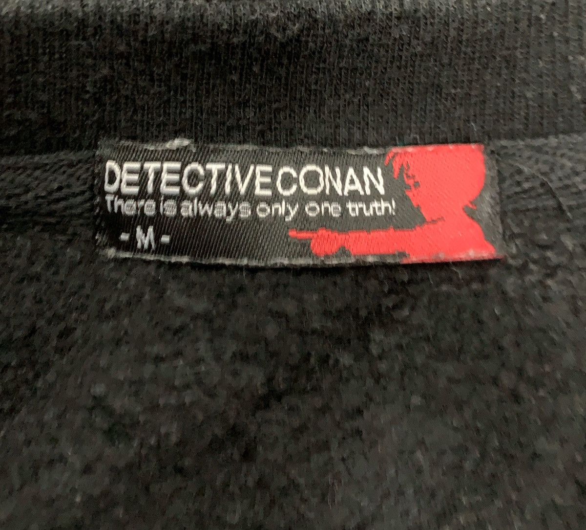 Anime × Cartoon Network Rare Vintage Detective Conan Black Sweatshirt Size US M / EU 48-50 / 2 - 10 Thumbnail