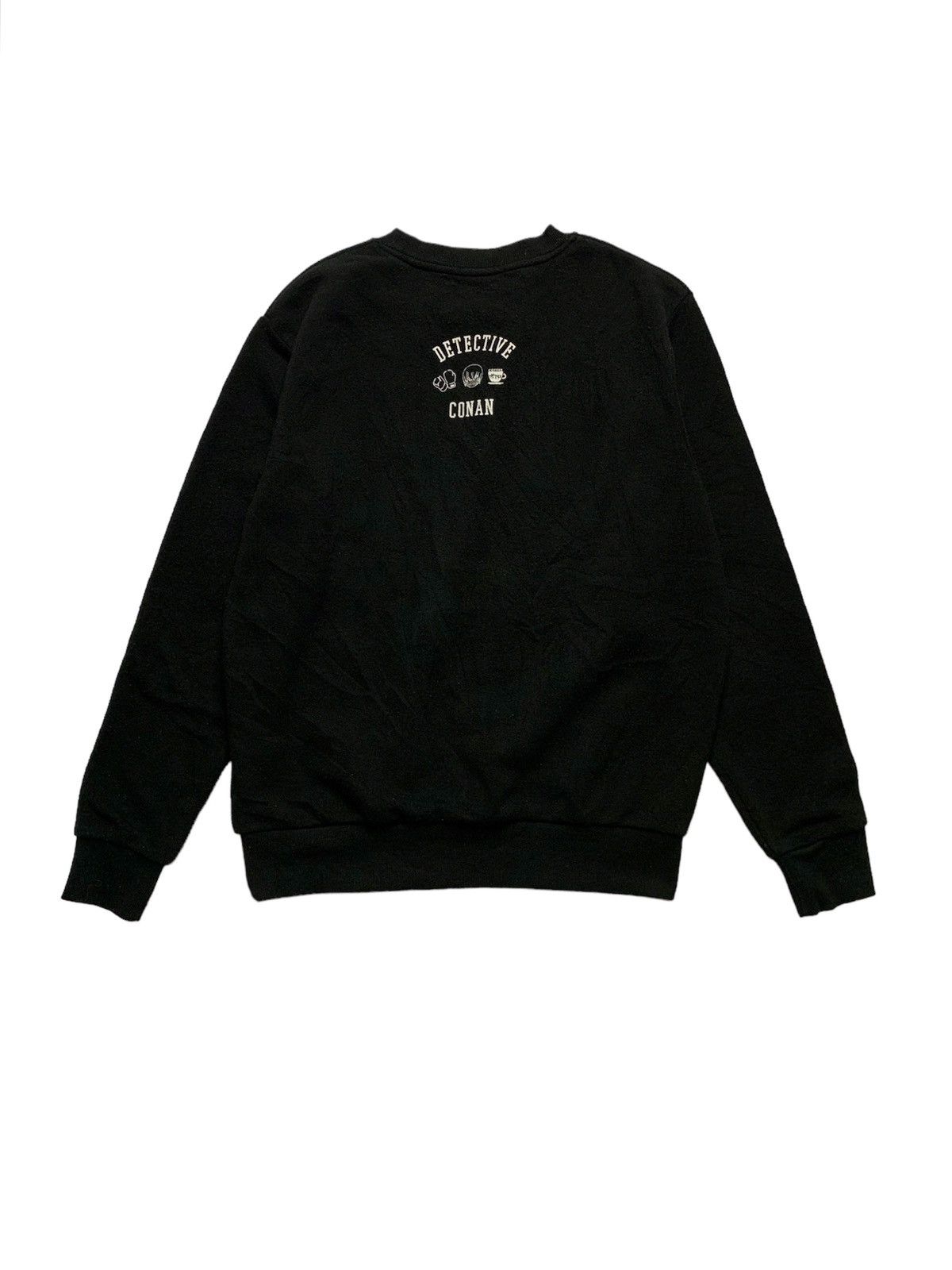 Anime × Cartoon Network Rare Vintage Detective Conan Black Sweatshirt Size US M / EU 48-50 / 2 - 7 Thumbnail