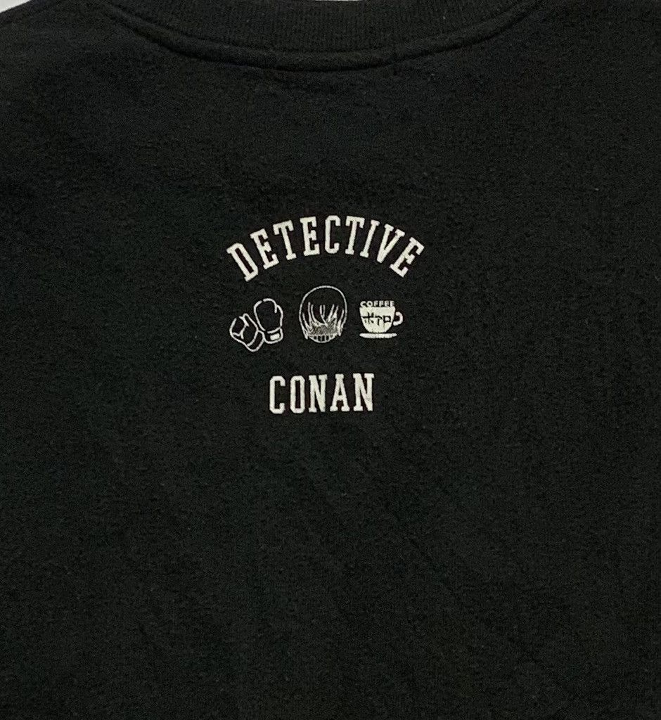 Anime × Cartoon Network Rare Vintage Detective Conan Black Sweatshirt Size US M / EU 48-50 / 2 - 9 Thumbnail