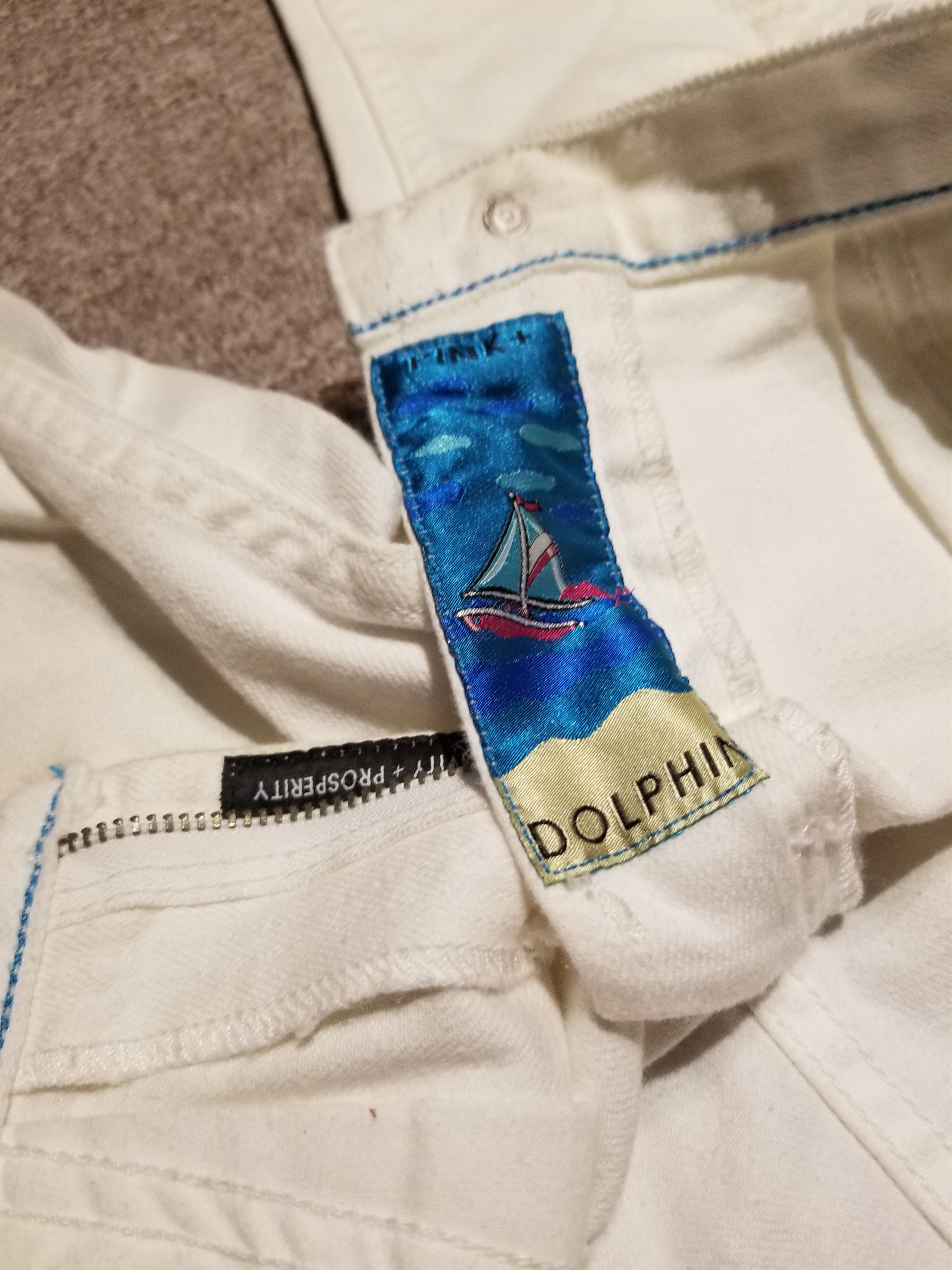 Pink Dolphin Pink Dolphin White Distressed Denim Size 28 Size US 28 / EU 44 - 4 Thumbnail