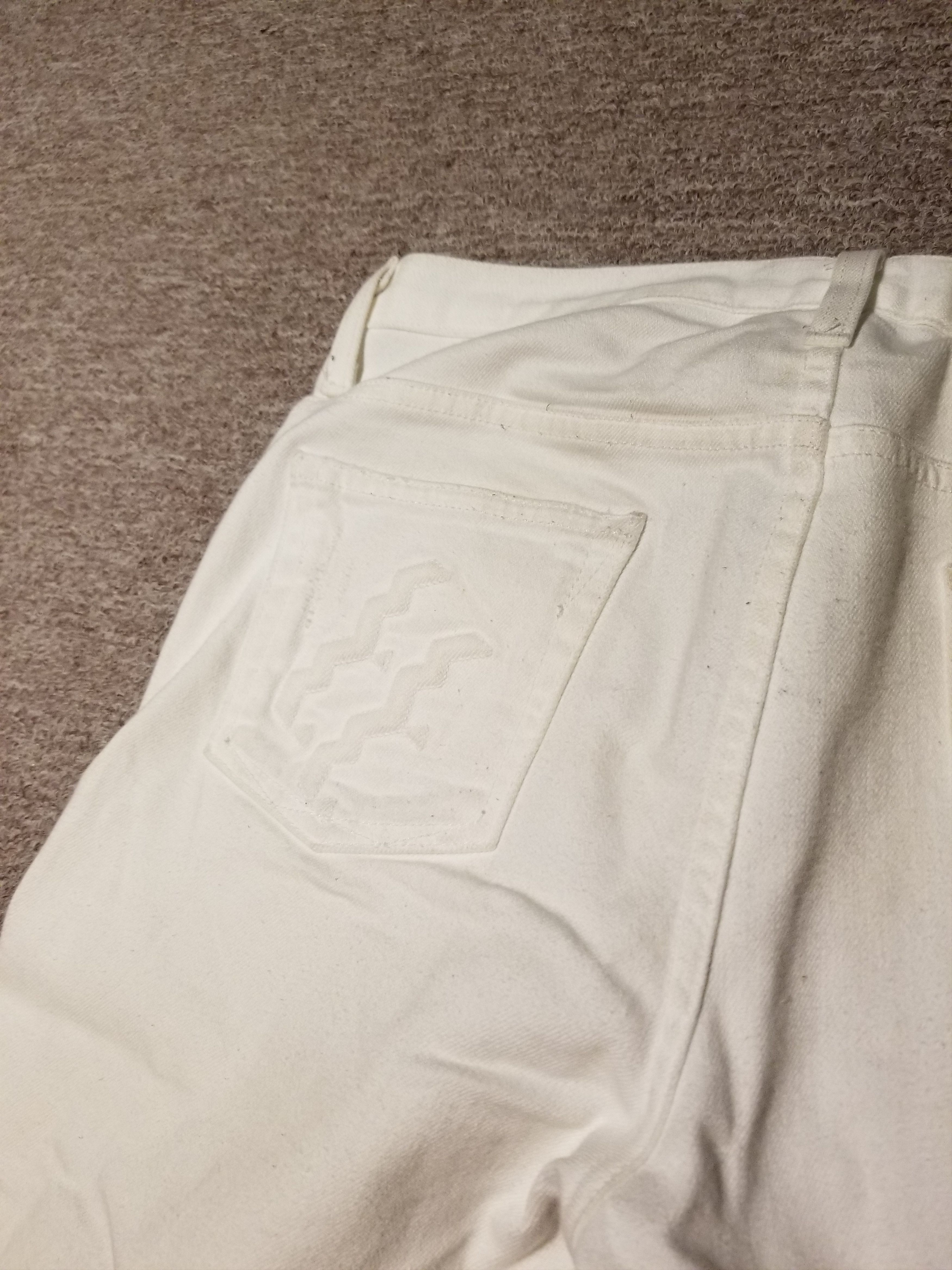 Pink Dolphin Pink Dolphin White Distressed Denim Size 28 Size US 28 / EU 44 - 5 Thumbnail
