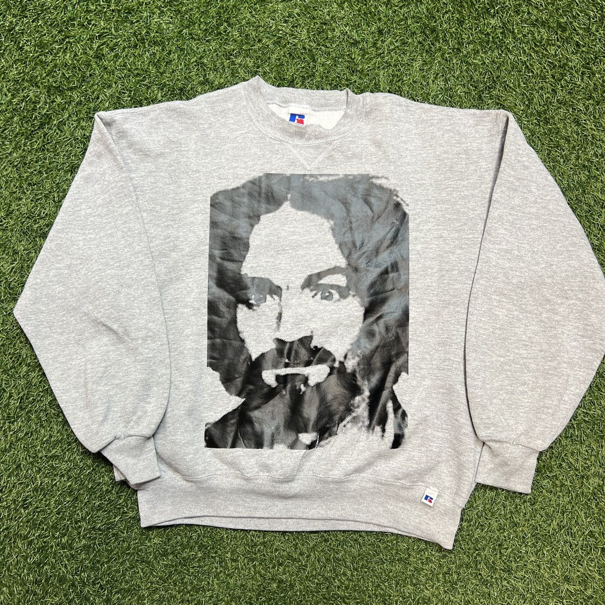 Vintage Vintage Charles Manson Russell Athletic Crewneck Size US M / EU 48-50 / 2 - 1 Thumbnail