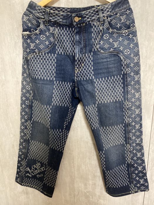 Louis Vuitton Lv Monogram Denim Jeans, Grailed