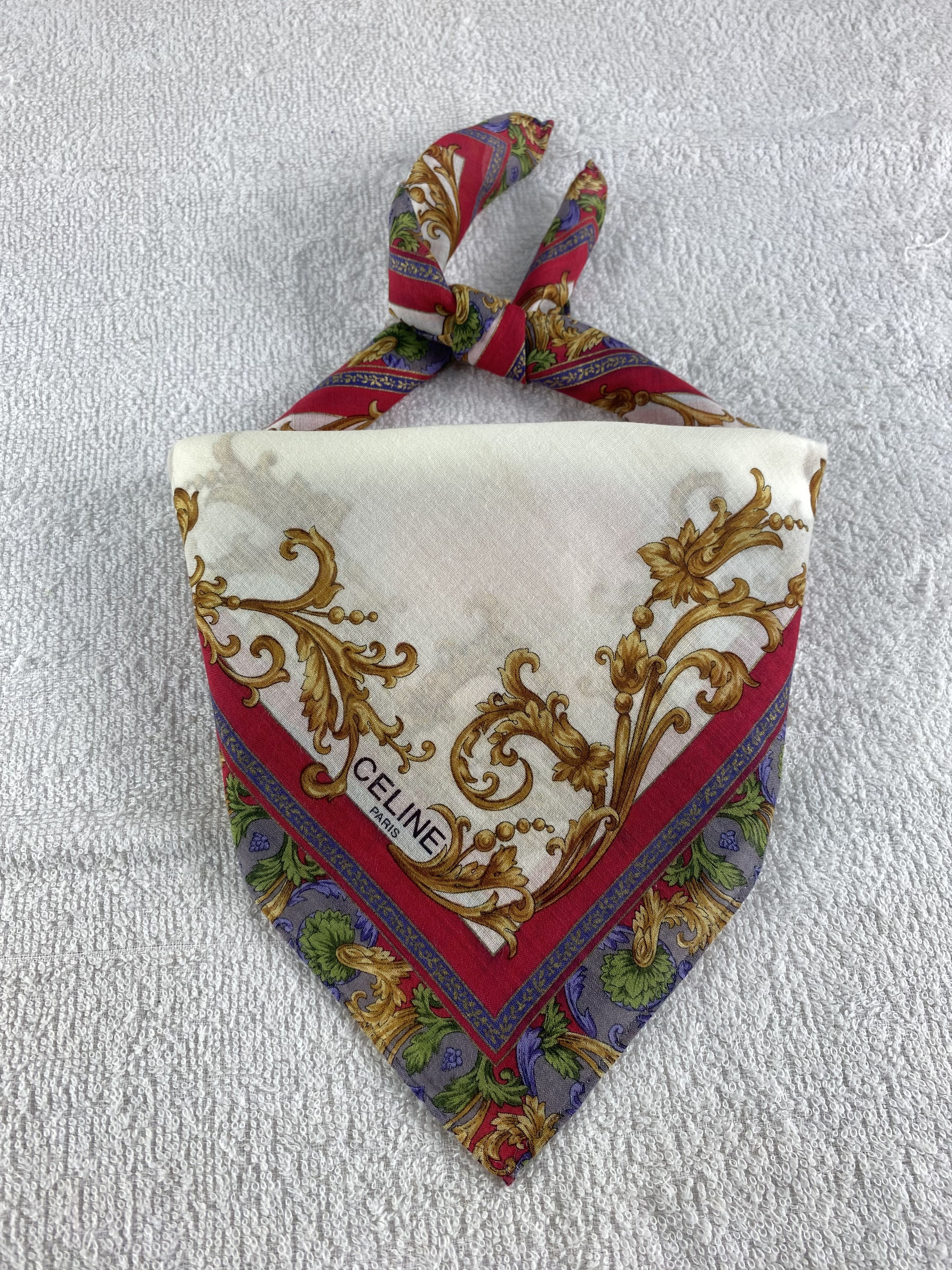 Celine Celine Handkerchief / Bandana / Neckerchief C164 Size ONE SIZE - 1 Thumbnail