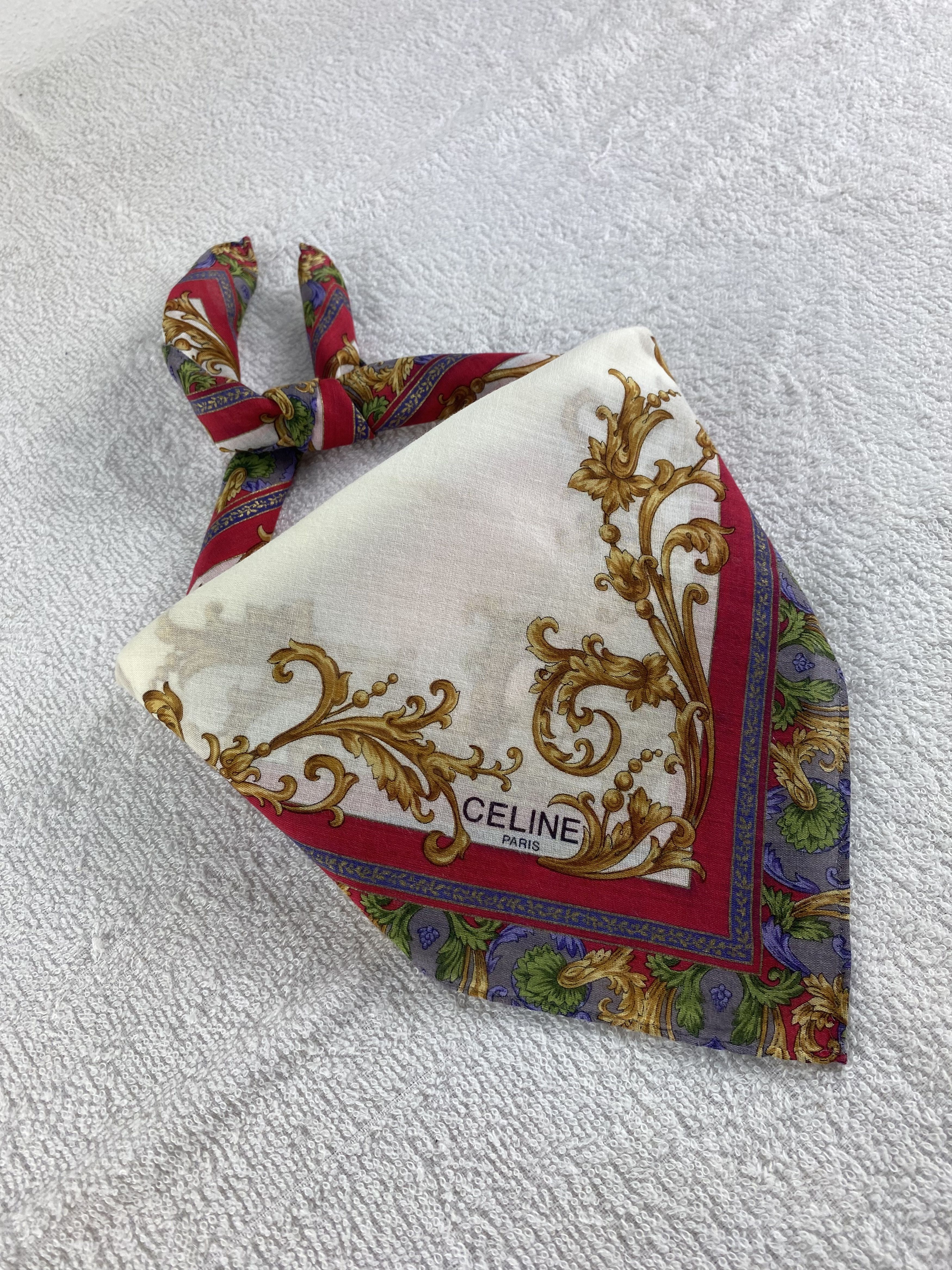 Celine Celine Handkerchief / Bandana / Neckerchief C164 Size ONE SIZE - 2 Thumbnail