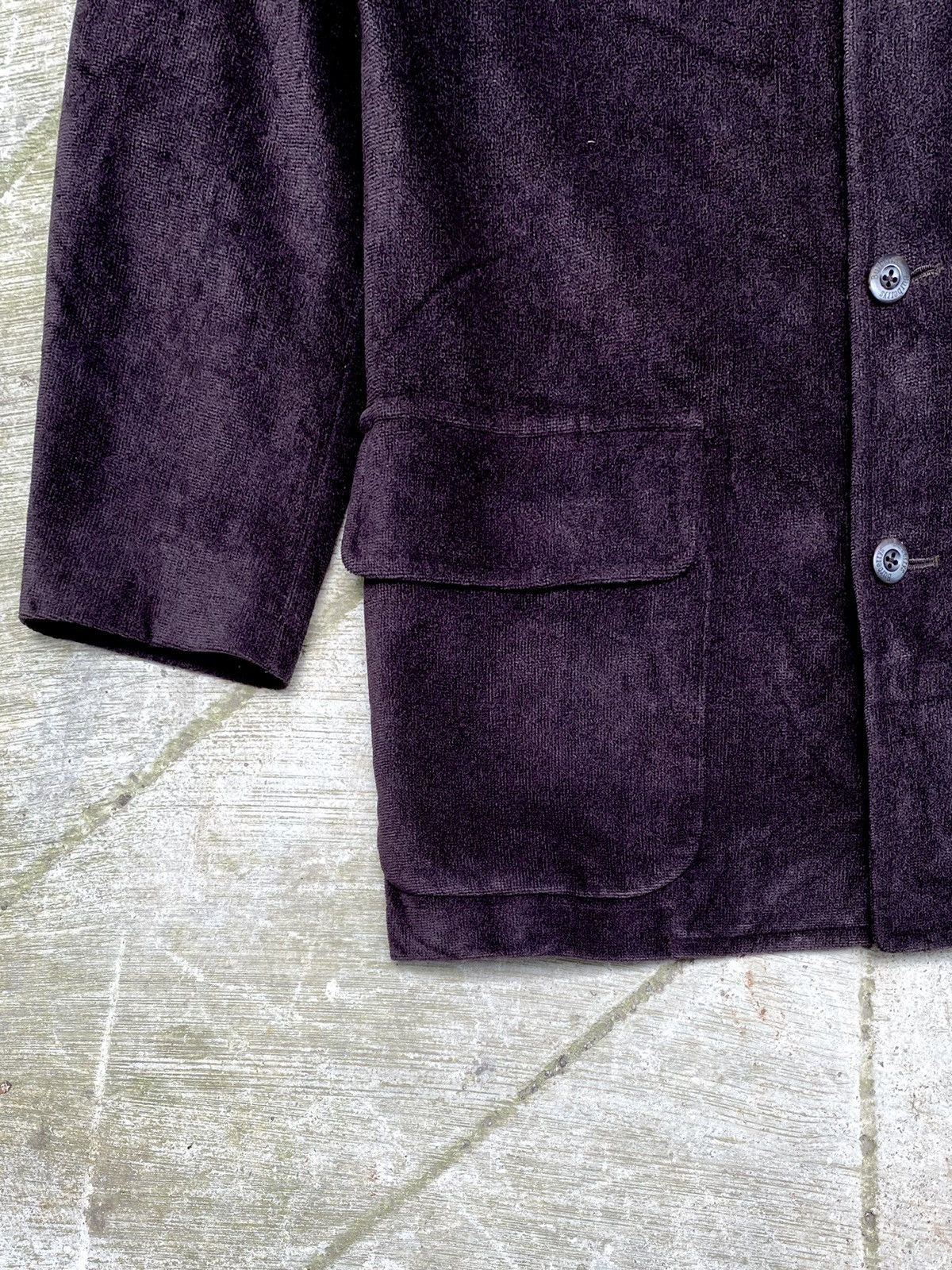 Burberry × Burberry Prorsum VINTAGE BURBERRYS SUEDE WOOL BLEND BUTTON UP JACKET Size US M / EU 48-50 / 2 - 8 Thumbnail