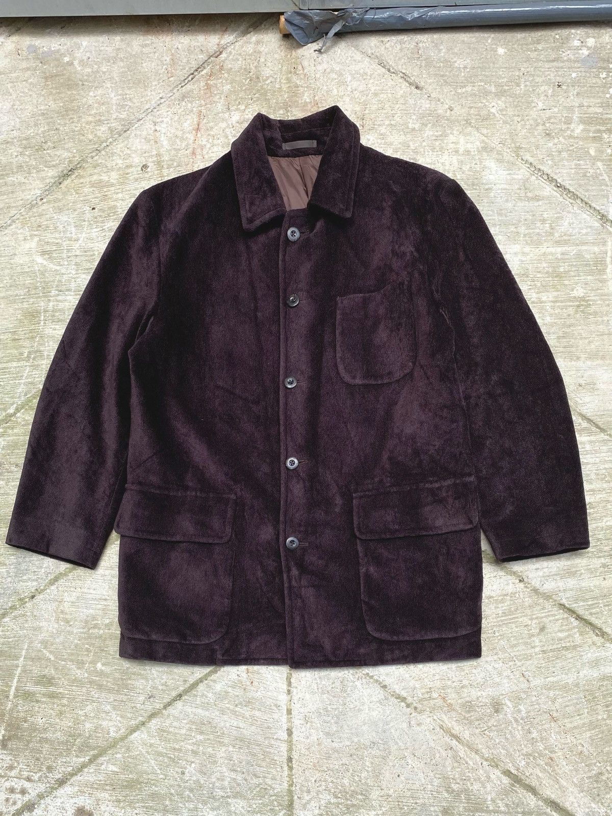 Burberry × Burberry Prorsum VINTAGE BURBERRYS SUEDE WOOL BLEND BUTTON UP JACKET Size US M / EU 48-50 / 2 - 1 Thumbnail