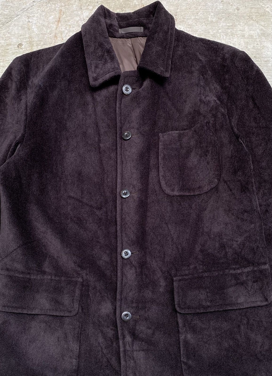 Burberry × Burberry Prorsum VINTAGE BURBERRYS SUEDE WOOL BLEND BUTTON UP JACKET Size US M / EU 48-50 / 2 - 5 Thumbnail