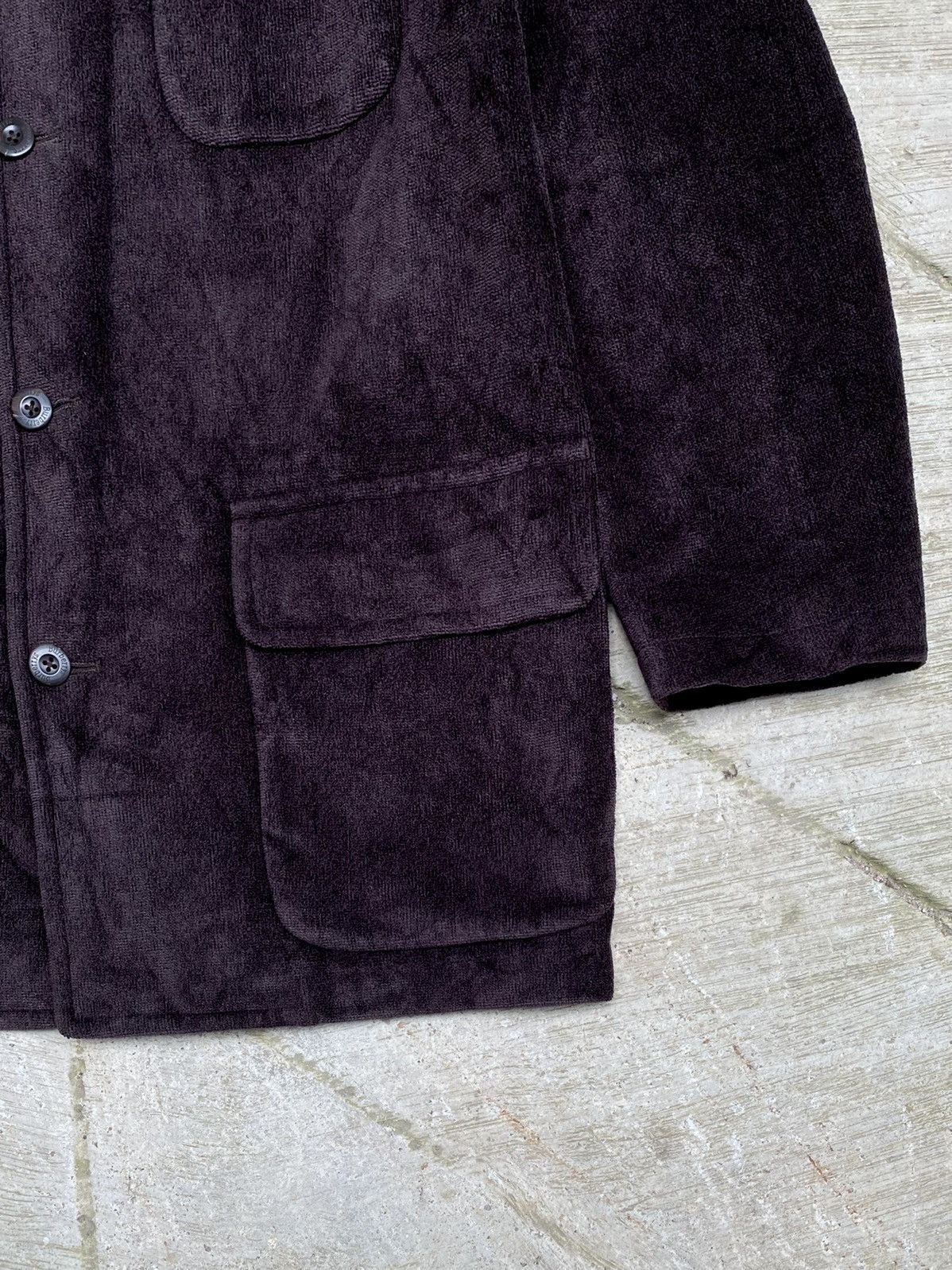Burberry × Burberry Prorsum VINTAGE BURBERRYS SUEDE WOOL BLEND BUTTON UP JACKET Size US M / EU 48-50 / 2 - 9 Thumbnail